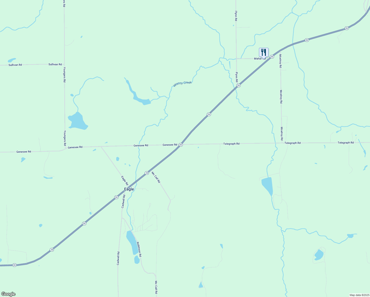 map of restaurants, bars, coffee shops, grocery stores, and more near 2912 Telegraph Road in Bliss
