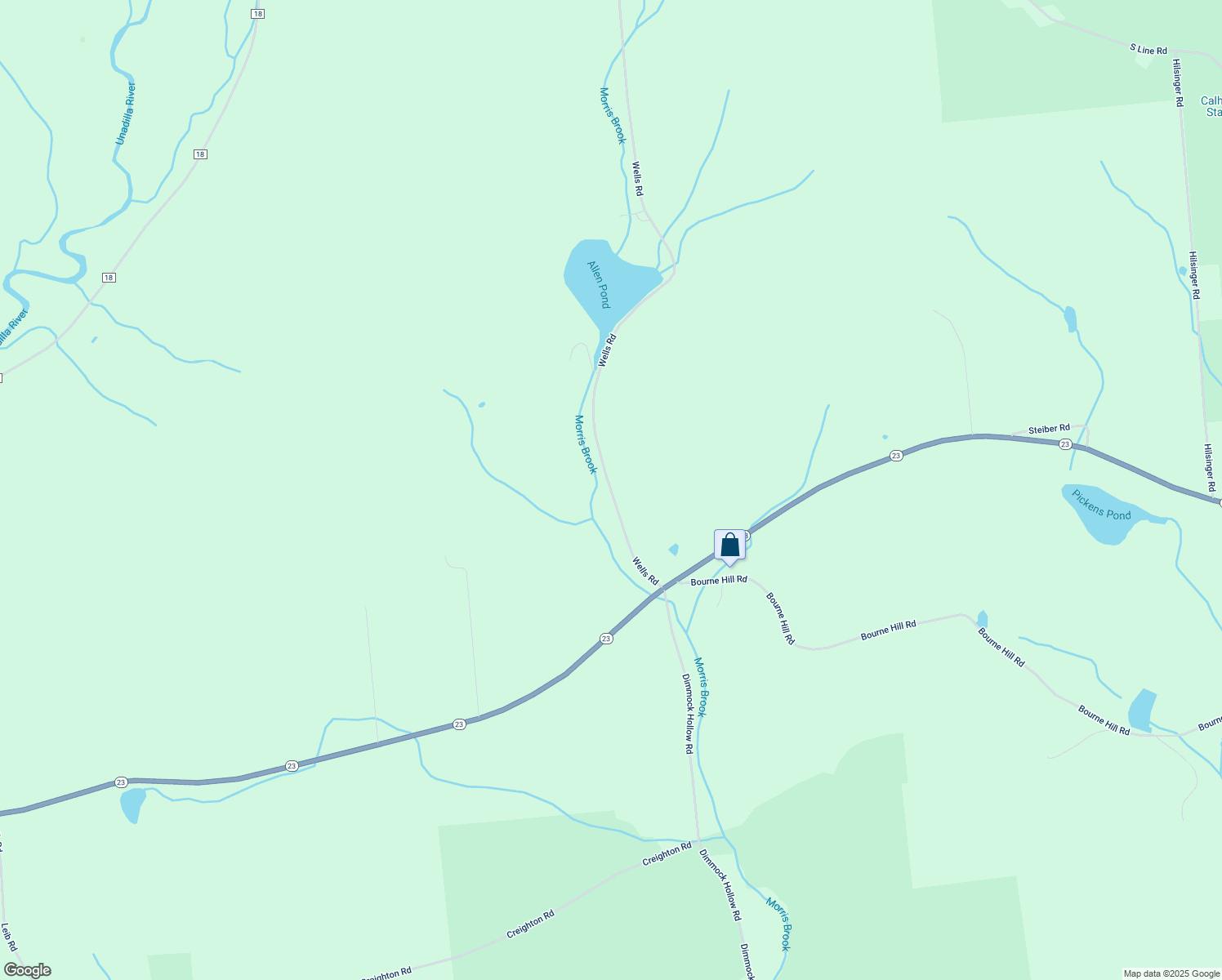 map of restaurants, bars, coffee shops, grocery stores, and more near 231 Wells Road in Morris