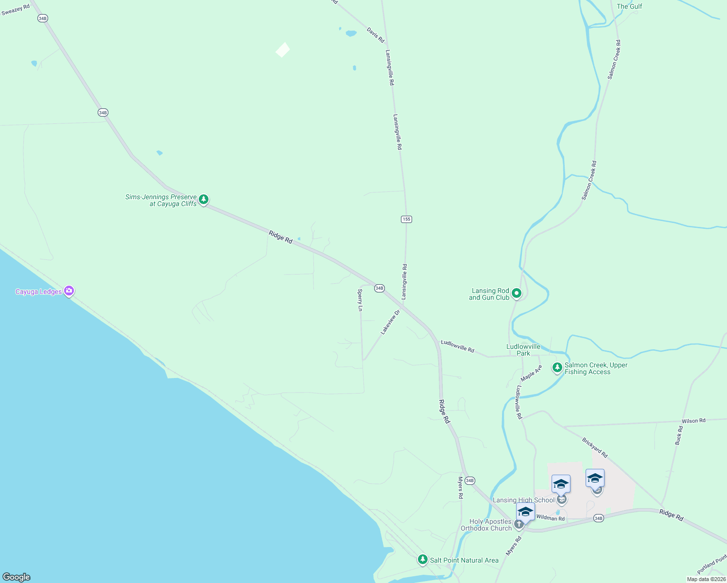 map of restaurants, bars, coffee shops, grocery stores, and more near 7 Sperry Ln in Lansing