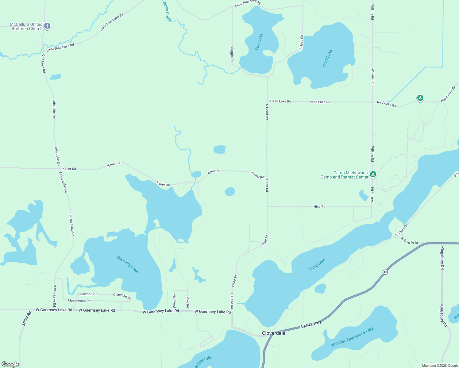 map of restaurants, bars, coffee shops, grocery stores, and more near 5557 Keller Road in Delton