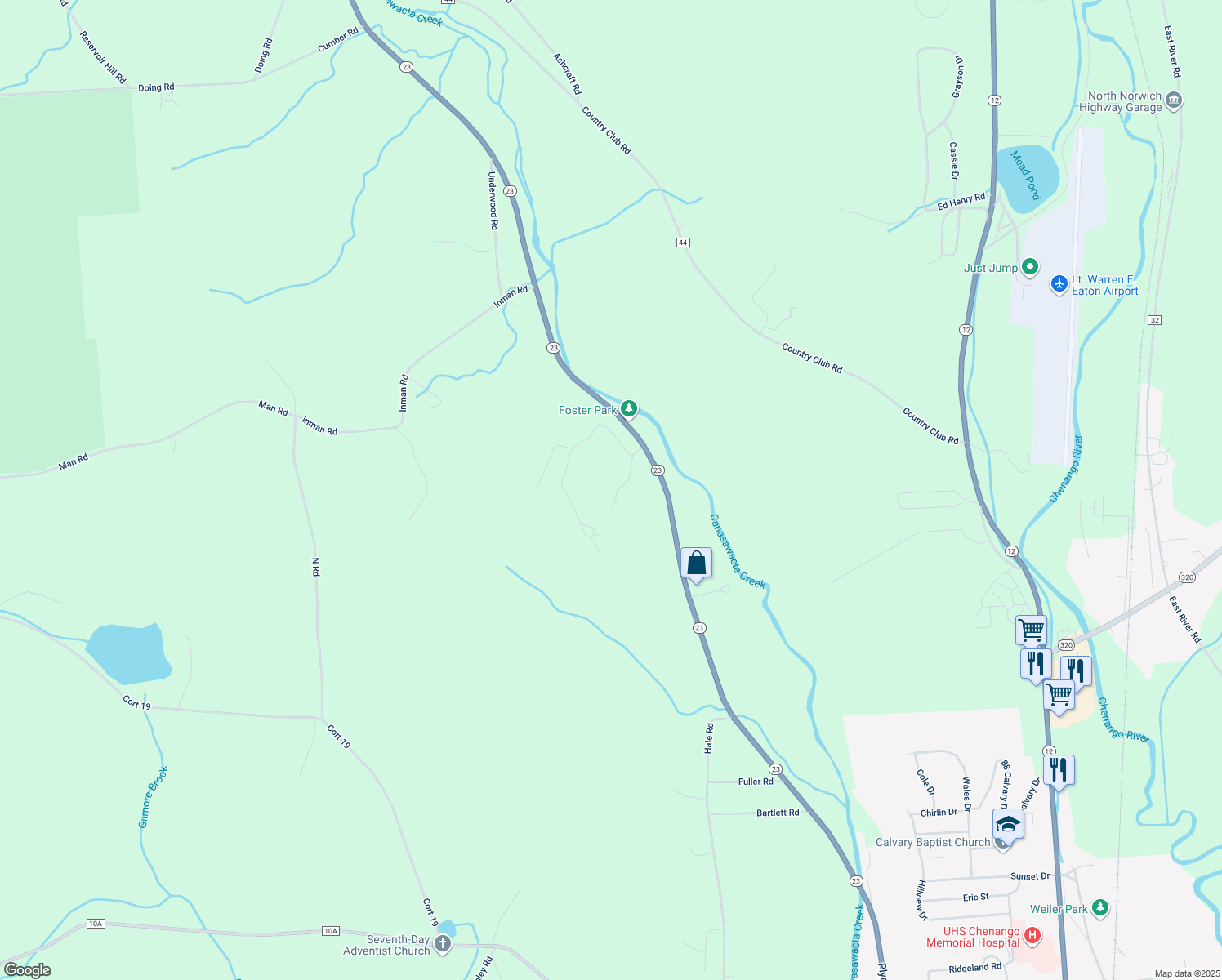 map of restaurants, bars, coffee shops, grocery stores, and more near 199 Pine Ridge Apartment in Norwich