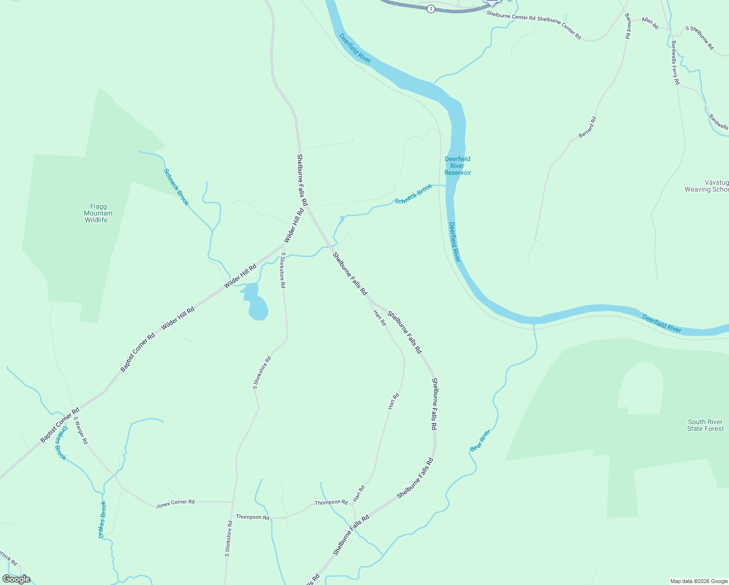 map of restaurants, bars, coffee shops, grocery stores, and more near 3014 Shelburne Falls Road in Conway