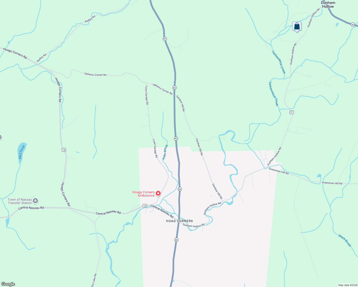 map of restaurants, bars, coffee shops, grocery stores, and more near 7285 New York 66 in Rensselaer County