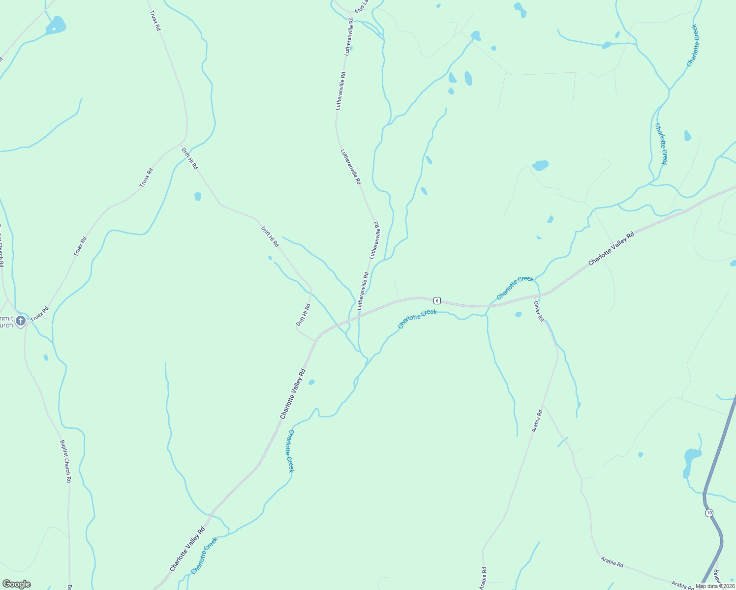 map of restaurants, bars, coffee shops, grocery stores, and more near 1055 Charlotte Valley Rd in Summit