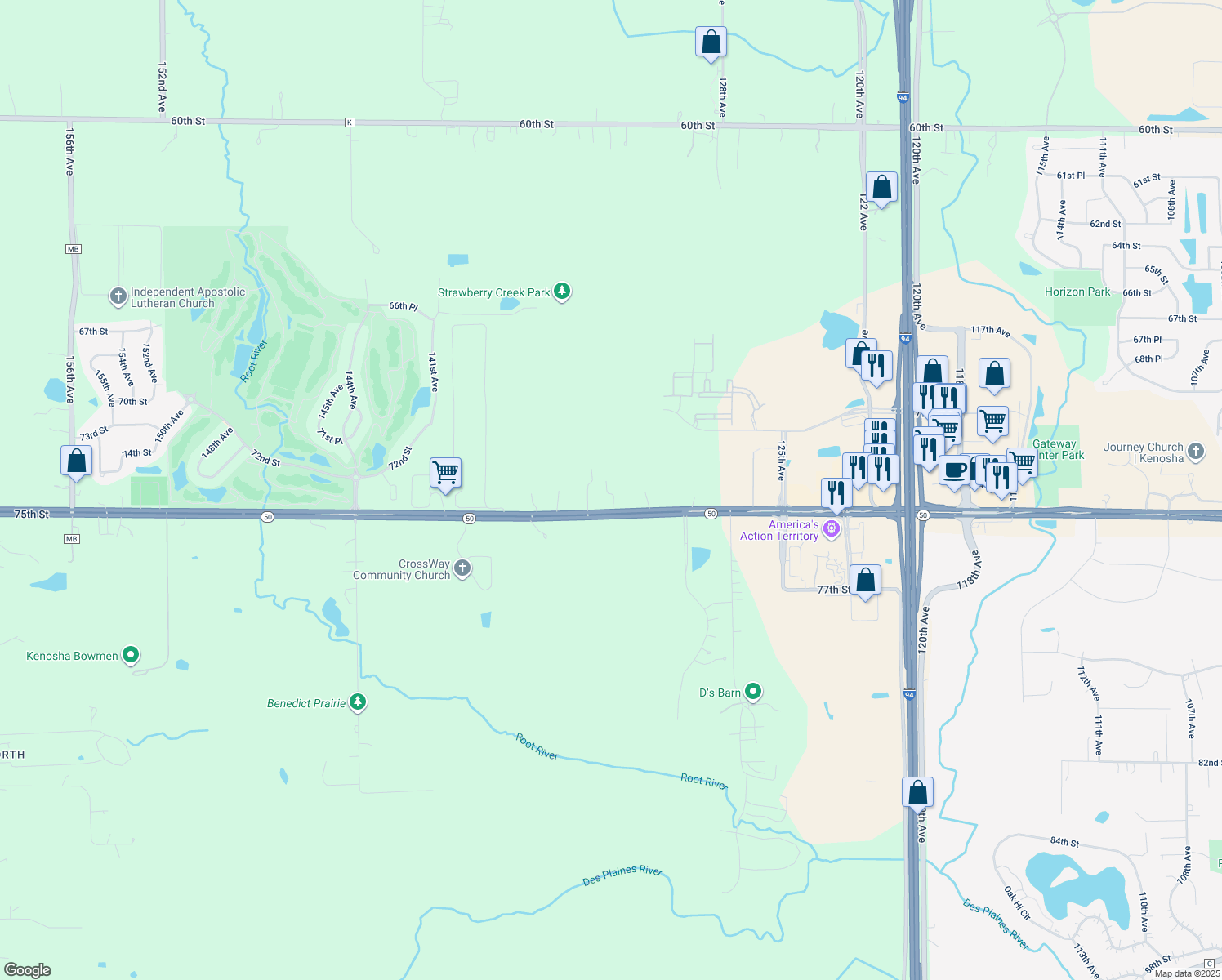 13310 75th Street, Bristol WI Walk Score