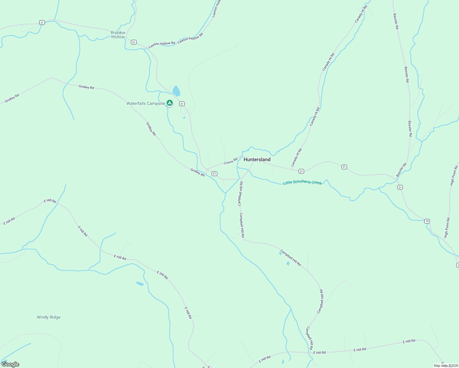 map of restaurants, bars, coffee shops, grocery stores, and more near 1451 Huntersland Road in Middleburgh