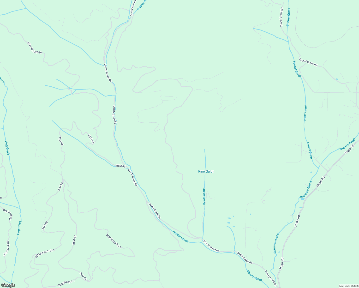 map of restaurants, bars, coffee shops, grocery stores, and more near 4035 Quartz Creek Road in Merlin