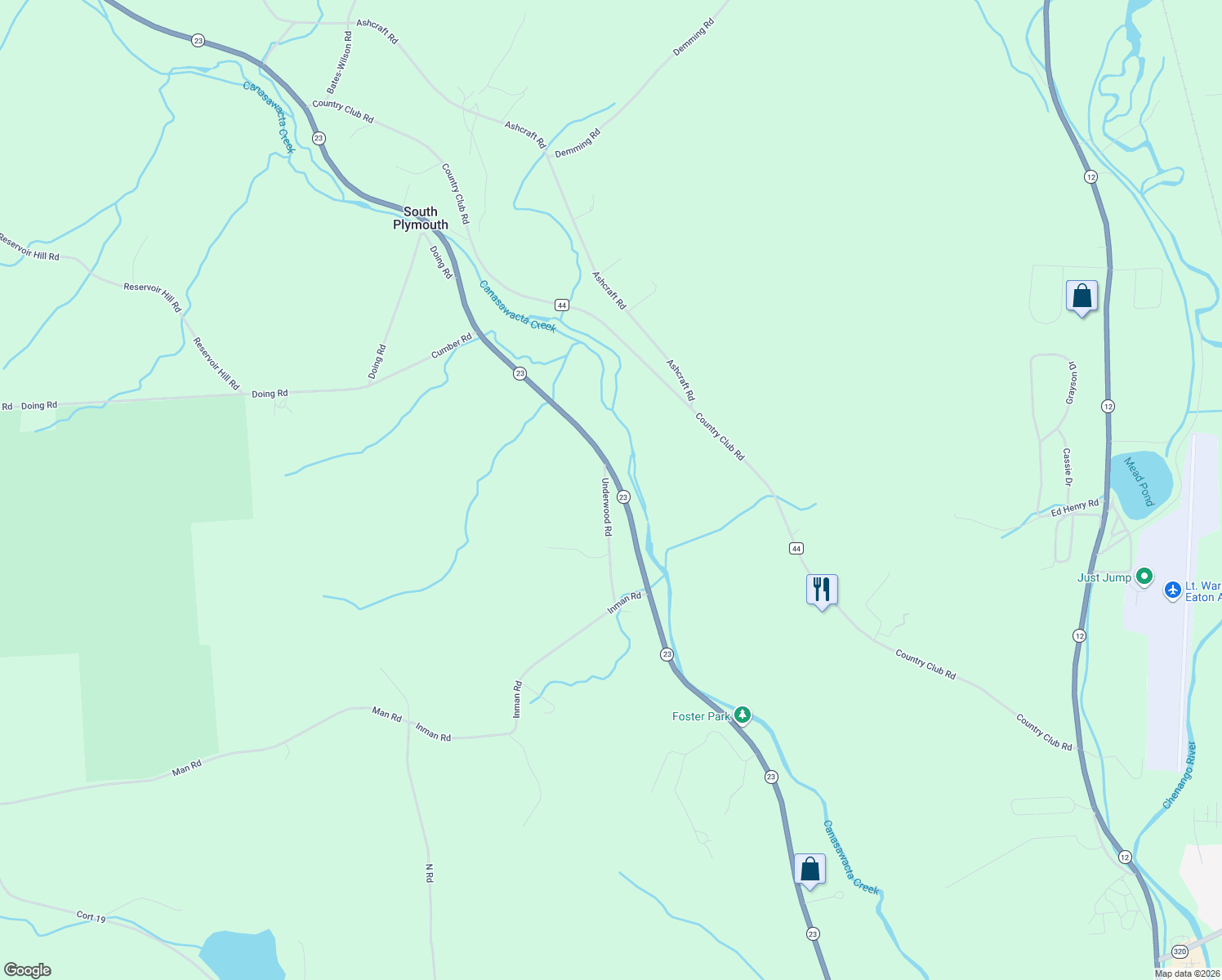 map of restaurants, bars, coffee shops, grocery stores, and more near 164 Underwood Road in Norwich