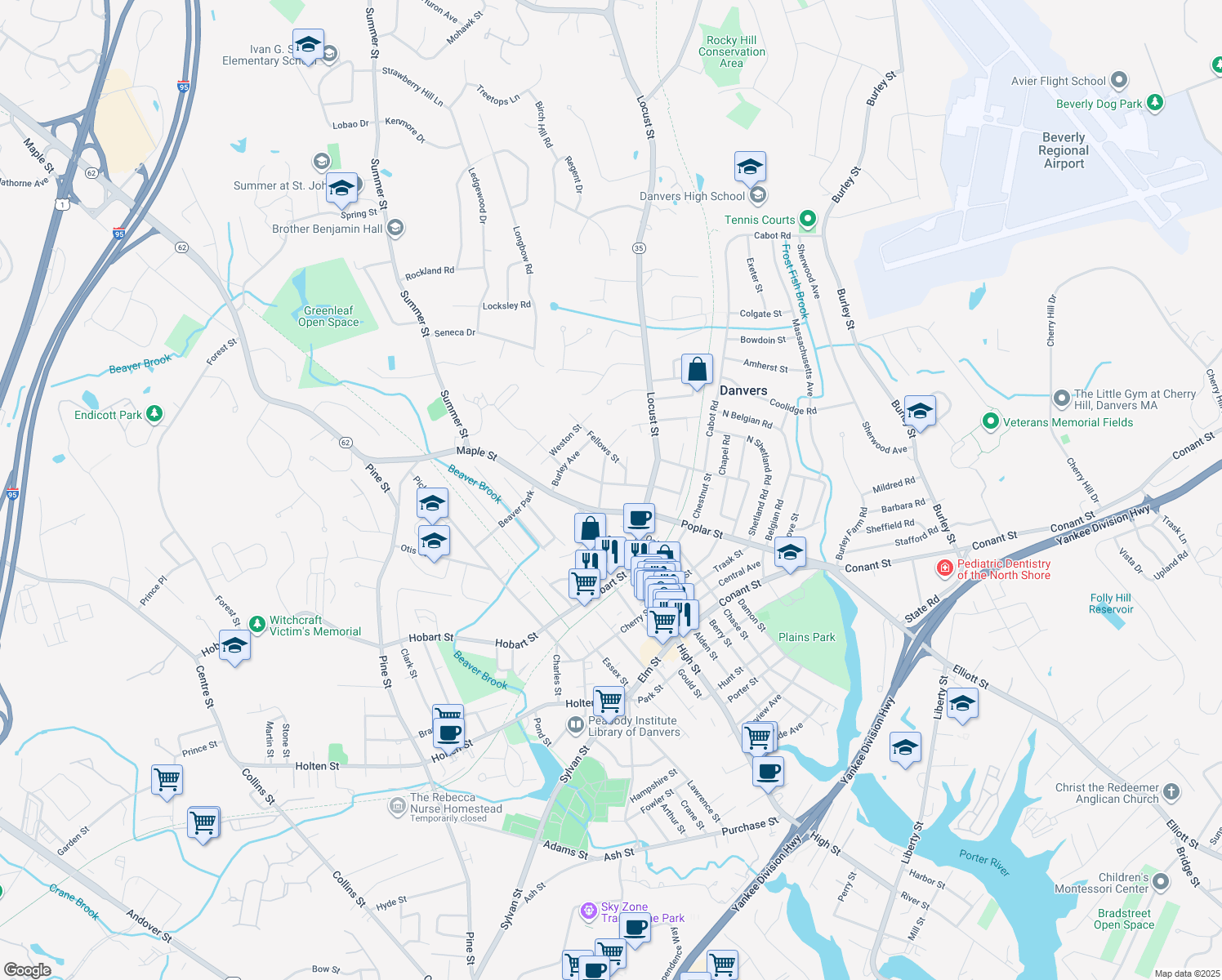 9 Winthrop Street, Danvers MA Walk Score