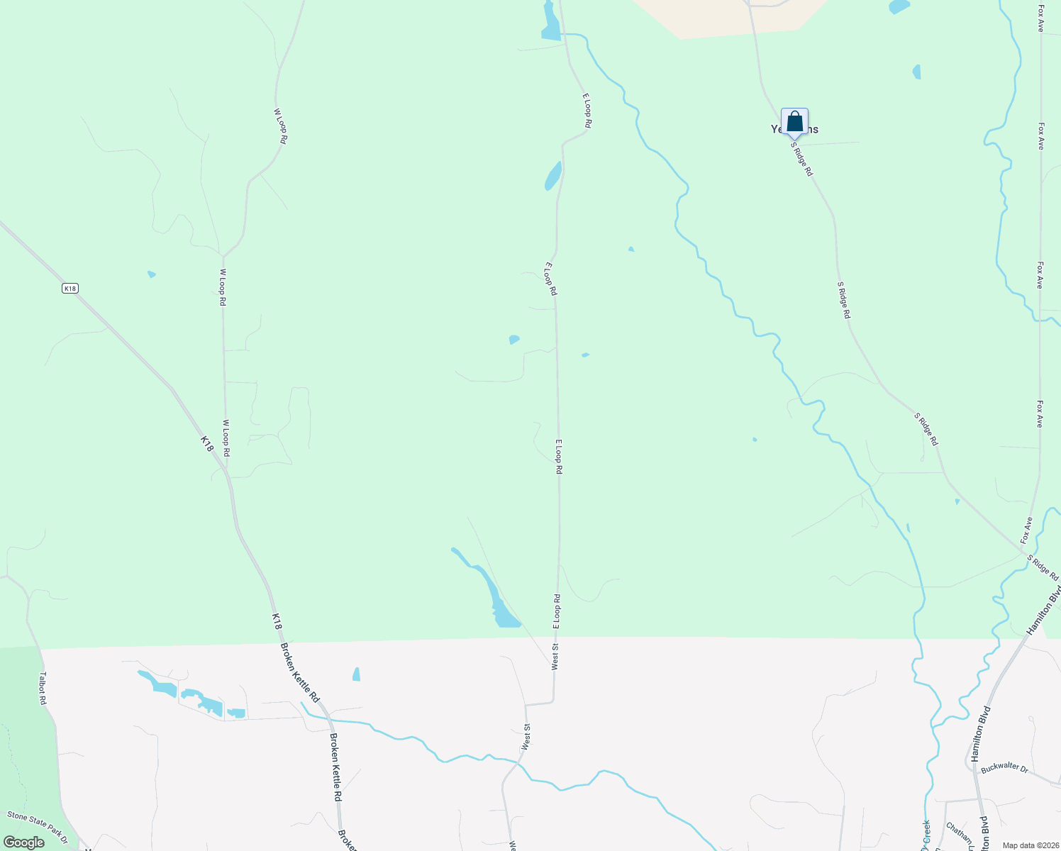 map of restaurants, bars, coffee shops, grocery stores, and more near 33375 East Loop Road in Sioux City