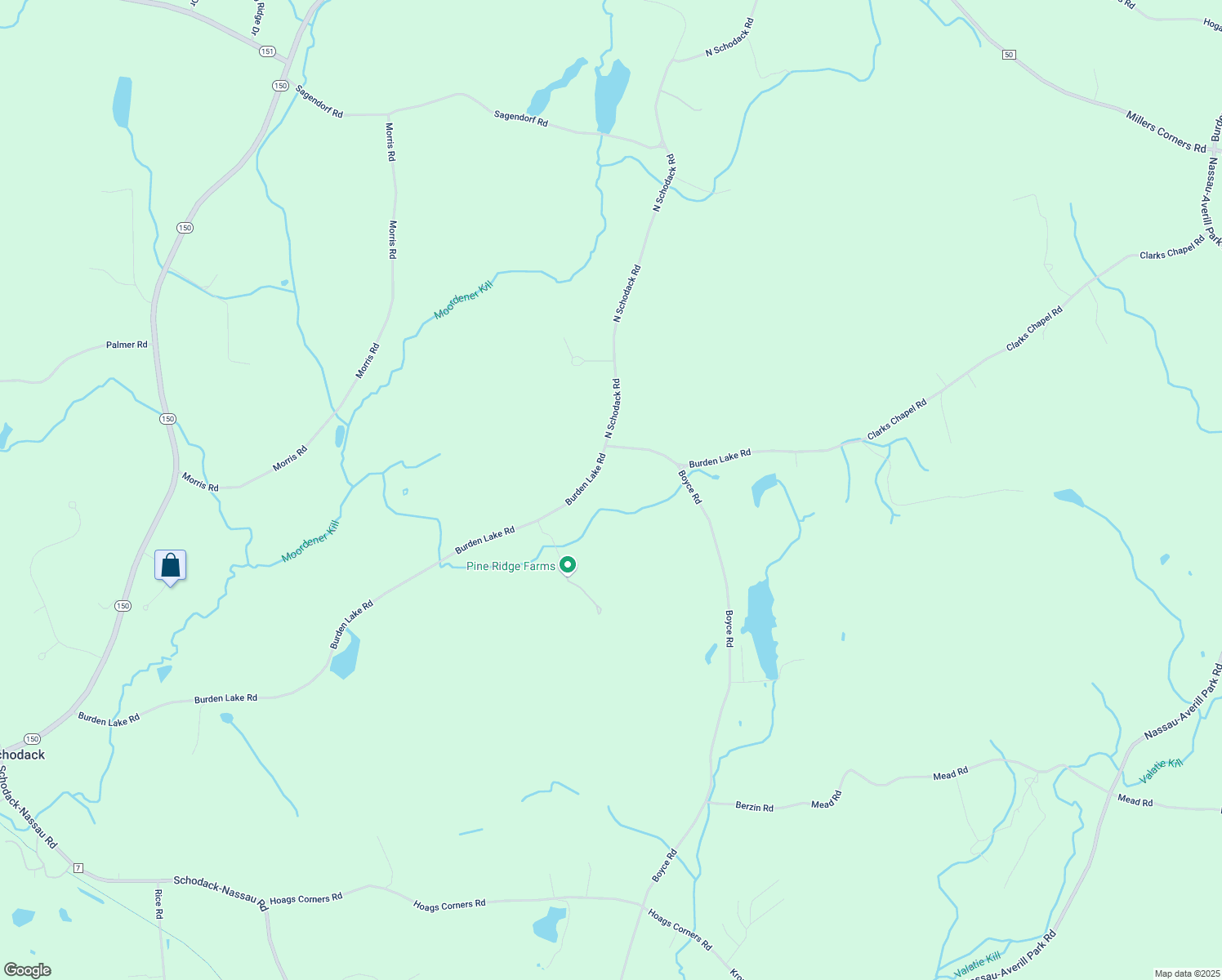 map of restaurants, bars, coffee shops, grocery stores, and more near 346 Burden Lake Road in East Greenbush