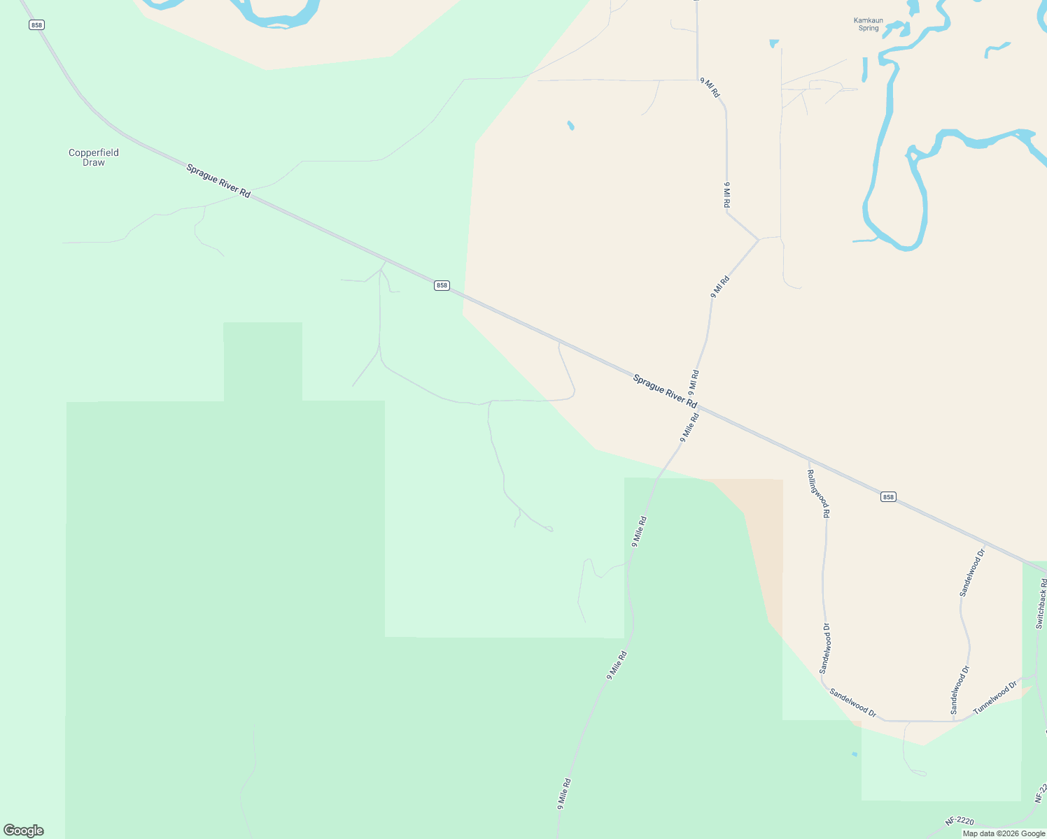 map of restaurants, bars, coffee shops, grocery stores, and more near 9640 Sprague River Road in Chiloquin