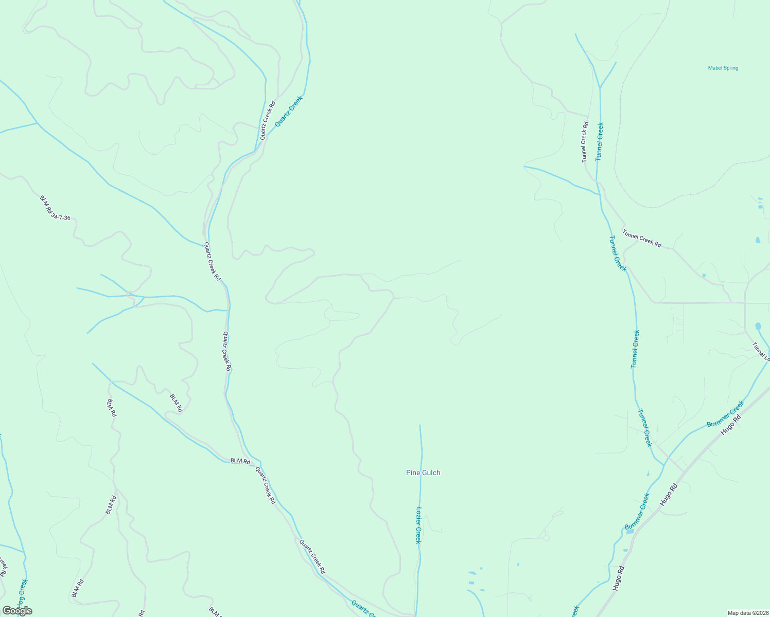 map of restaurants, bars, coffee shops, grocery stores, and more near 4281 Quartz Creek Road in Merlin
