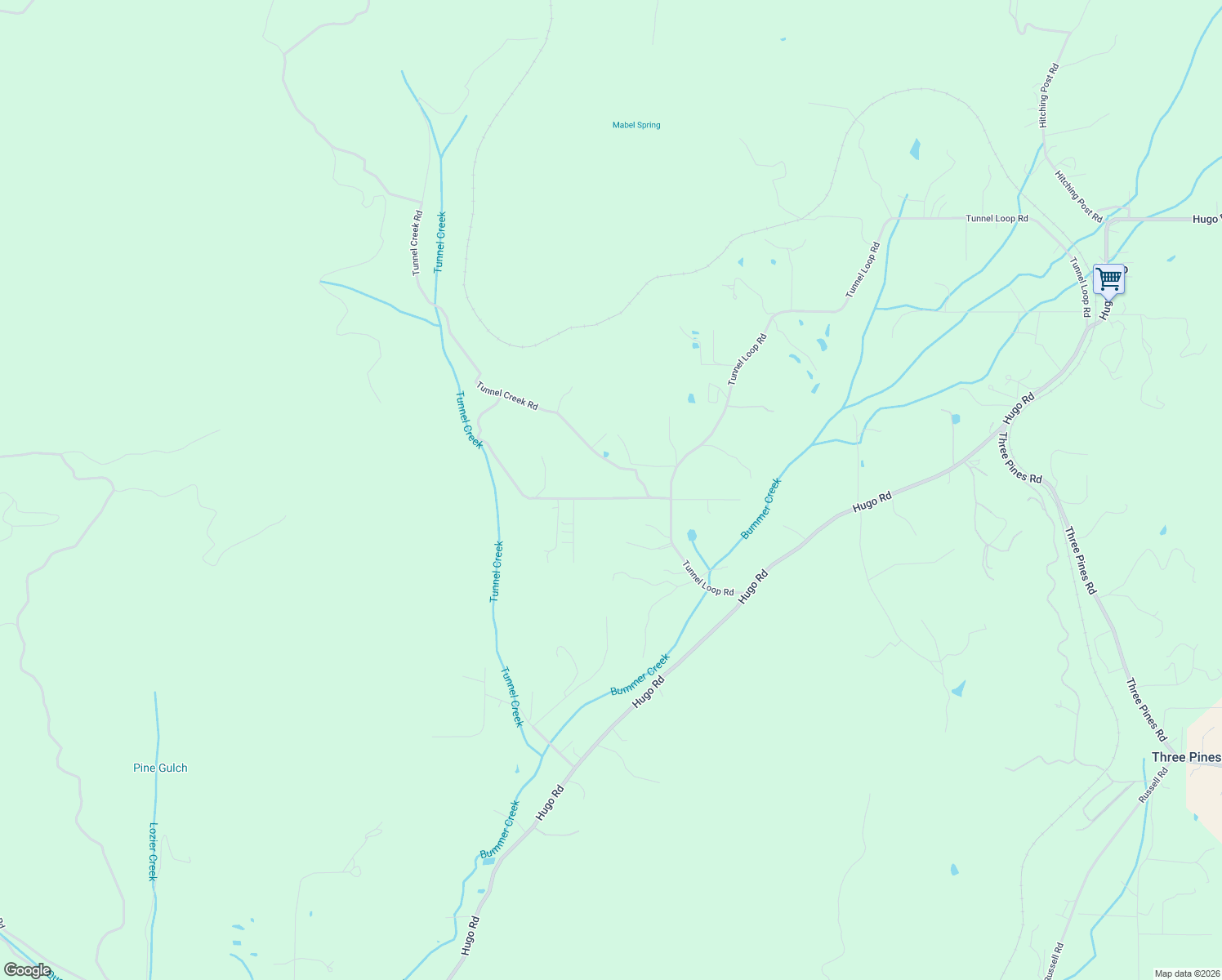 map of restaurants, bars, coffee shops, grocery stores, and more near 250 Tunnel Creek Road in Grants Pass