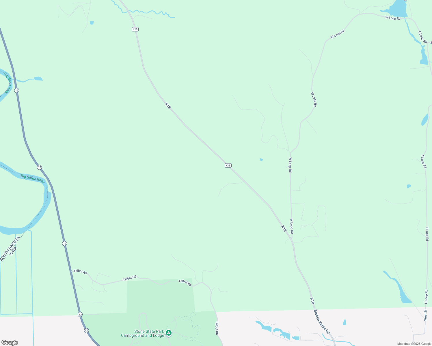 map of restaurants, bars, coffee shops, grocery stores, and more near 32795 K18s in Sioux City