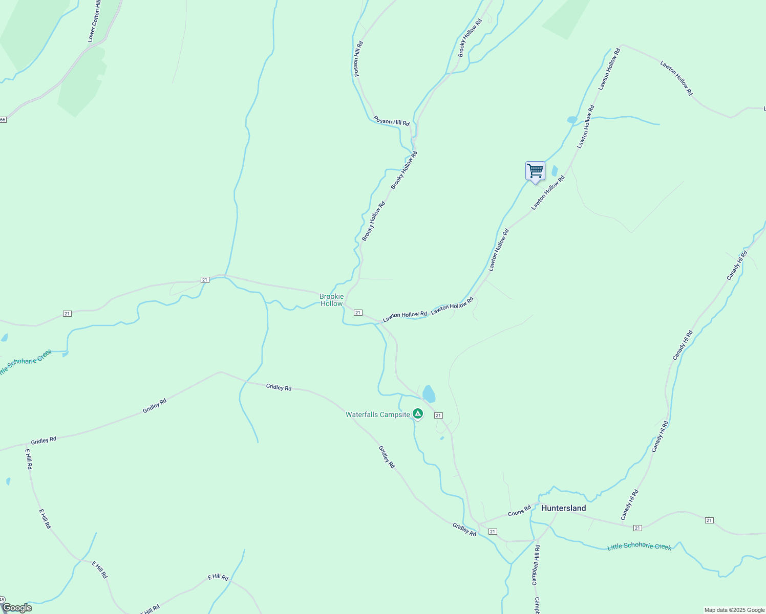 map of restaurants, bars, coffee shops, grocery stores, and more near 118 Brooky Hollow Road in Middleburgh