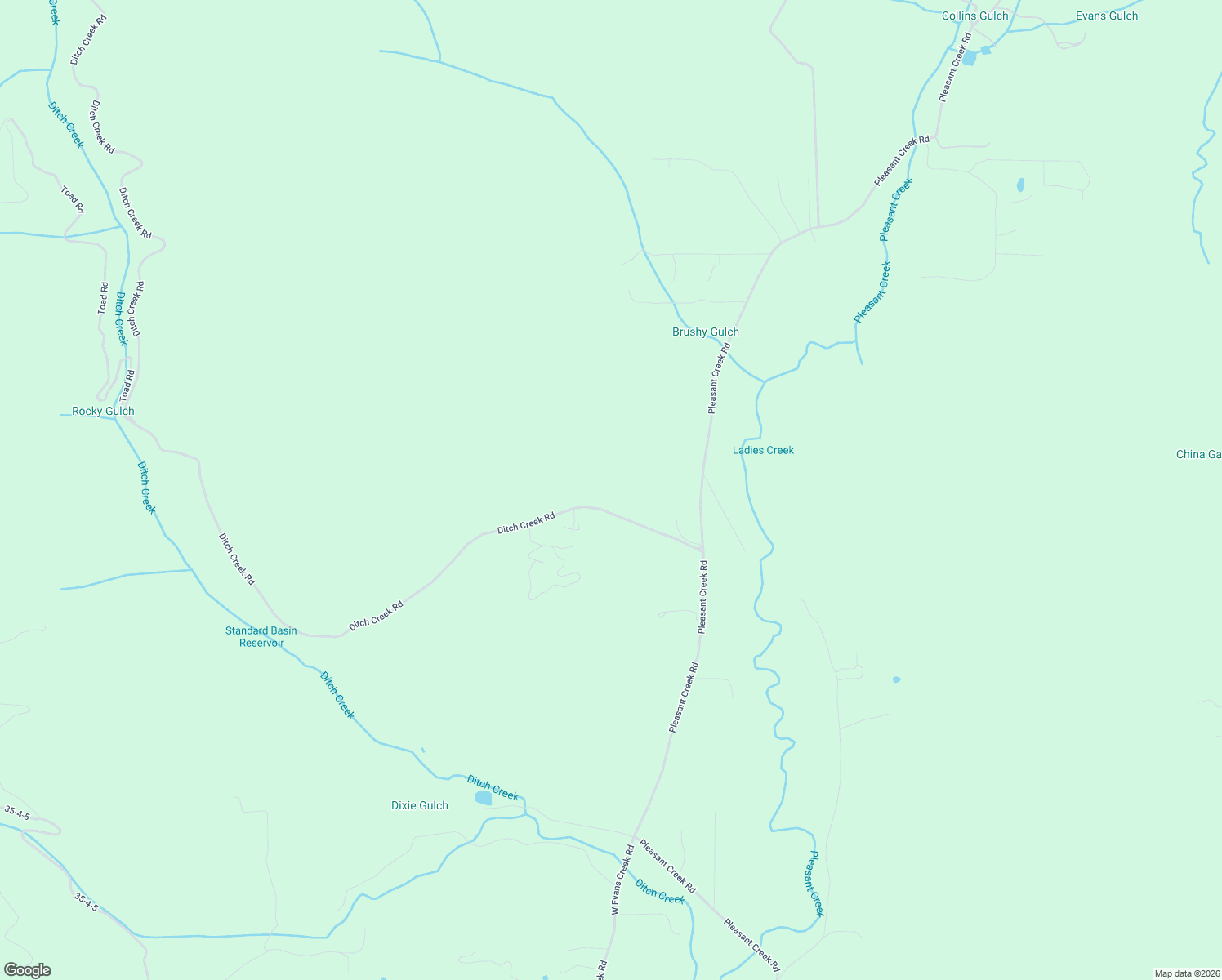 map of restaurants, bars, coffee shops, grocery stores, and more near 4059 Ditch Creek Road in Rogue River