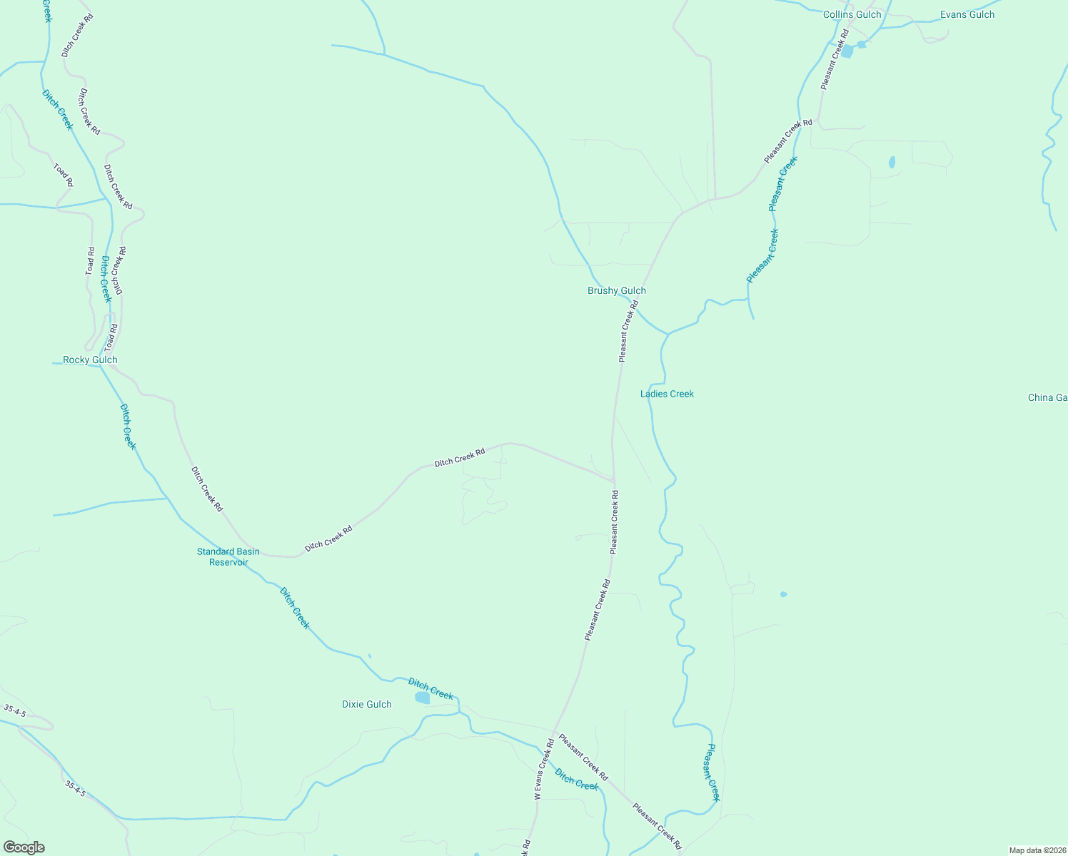 map of restaurants, bars, coffee shops, grocery stores, and more near 4059 Ditch Creek Road in Rogue River