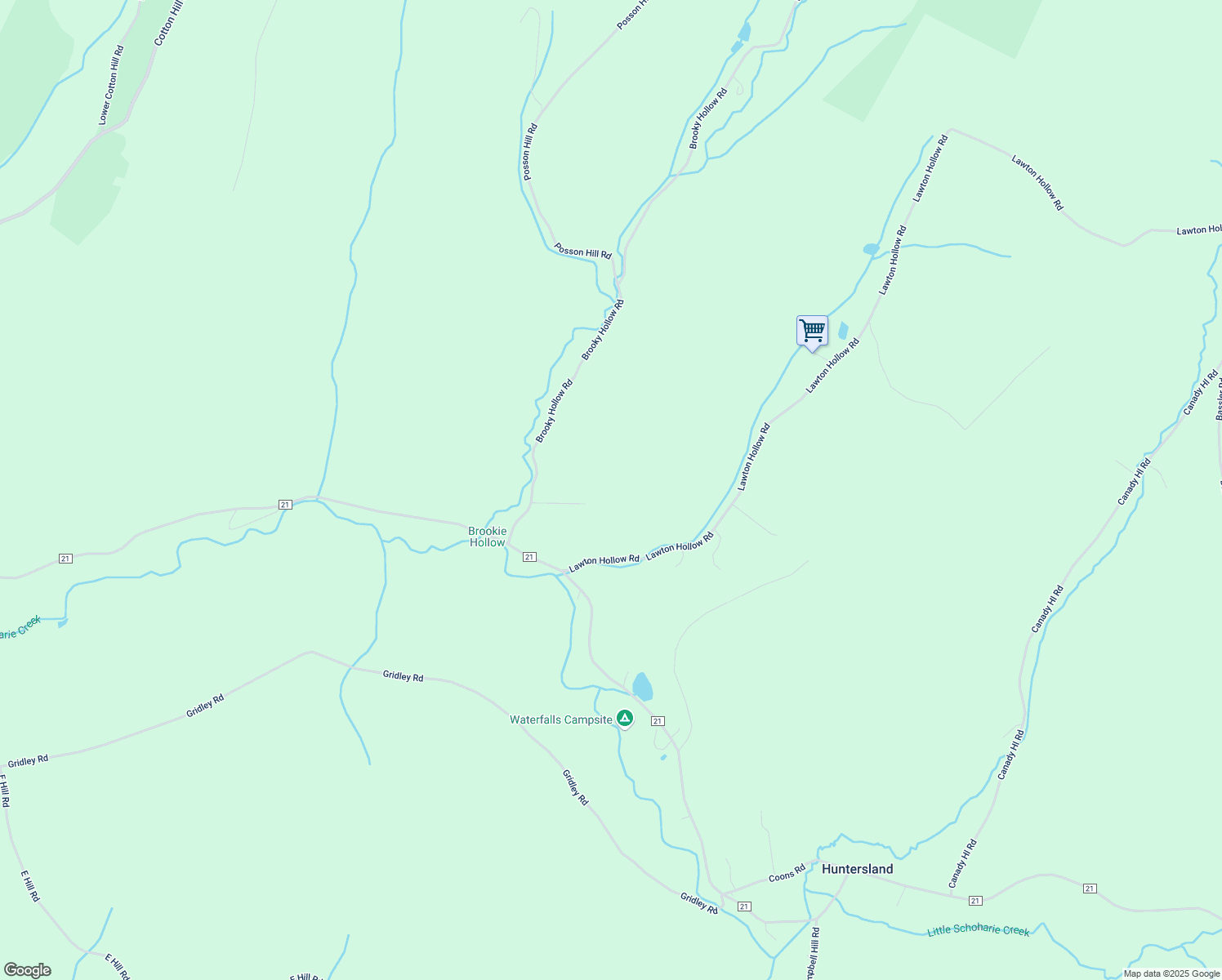 map of restaurants, bars, coffee shops, grocery stores, and more near 118 Brooky Hollow Road in Middleburgh
