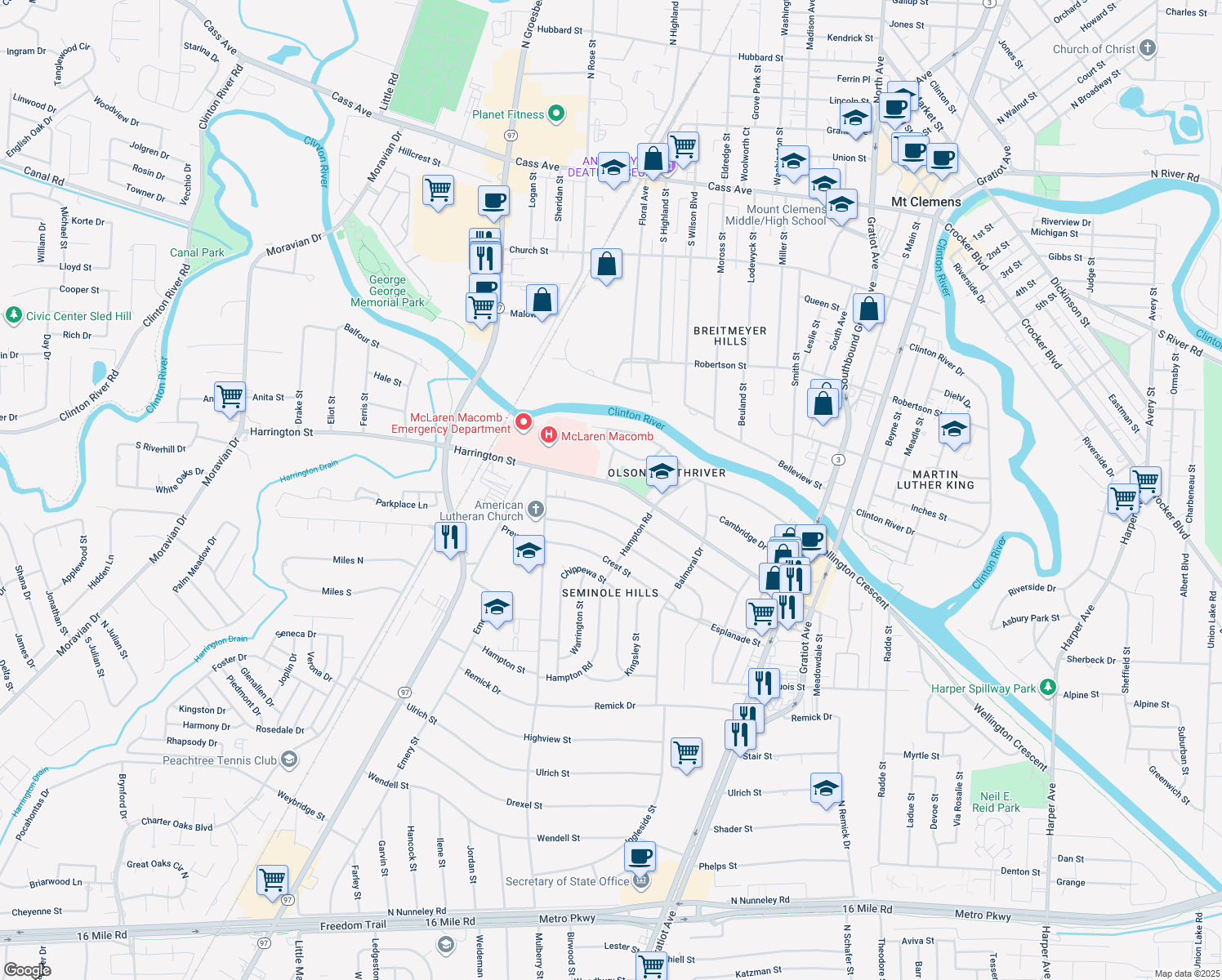 879 Harrington Street, Mount Clemens MI Walk Score