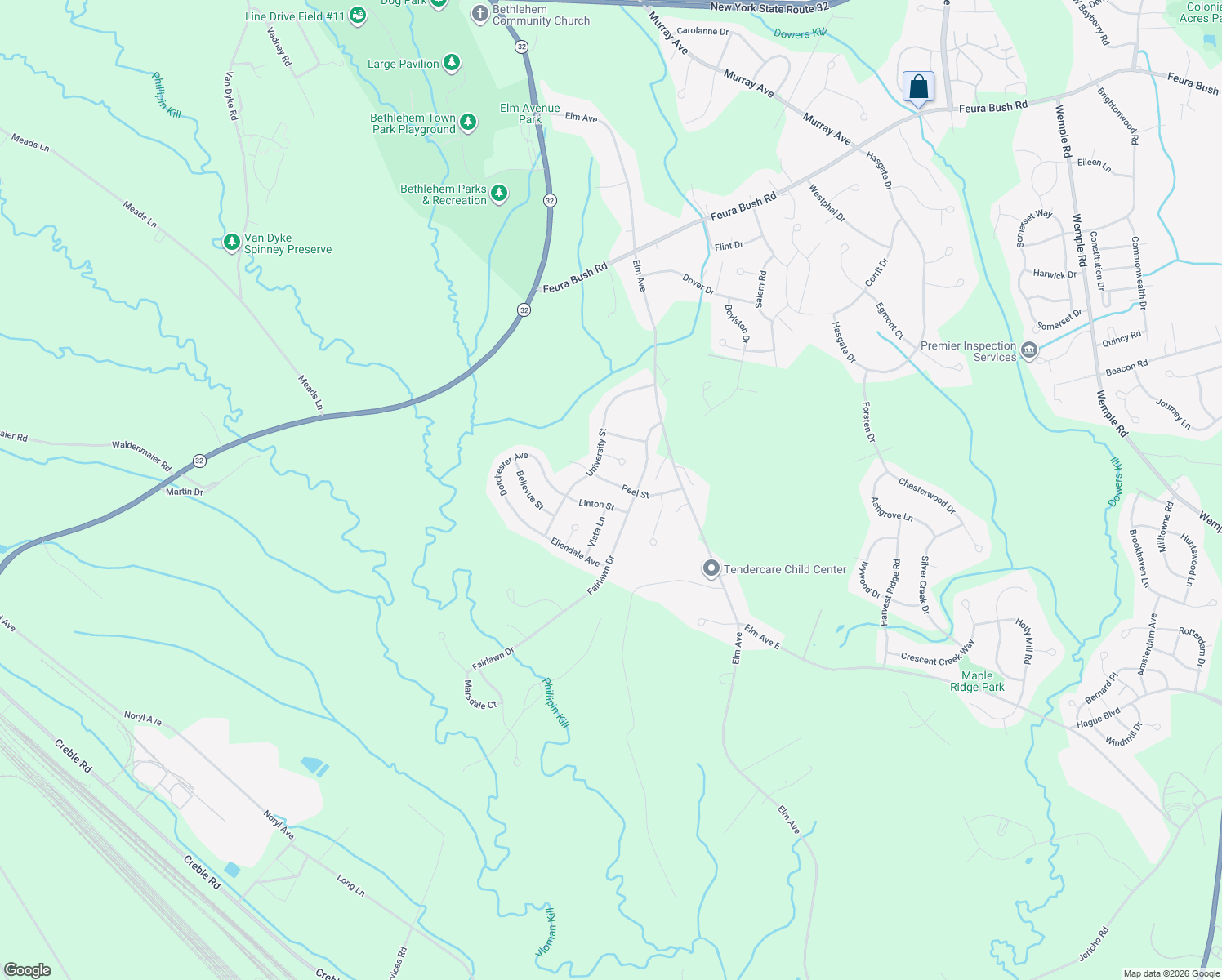 map of restaurants, bars, coffee shops, grocery stores, and more near 40 Peel St in Selkirk