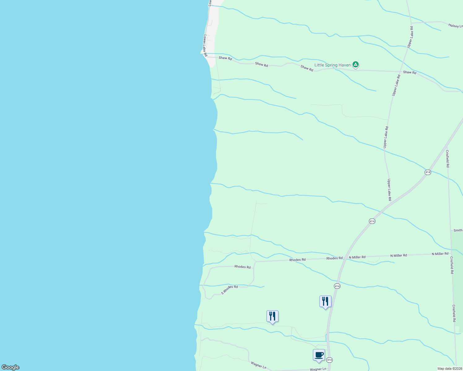 map of restaurants, bars, coffee shops, grocery stores, and more near 8966 Victoria Drive in Lodi
