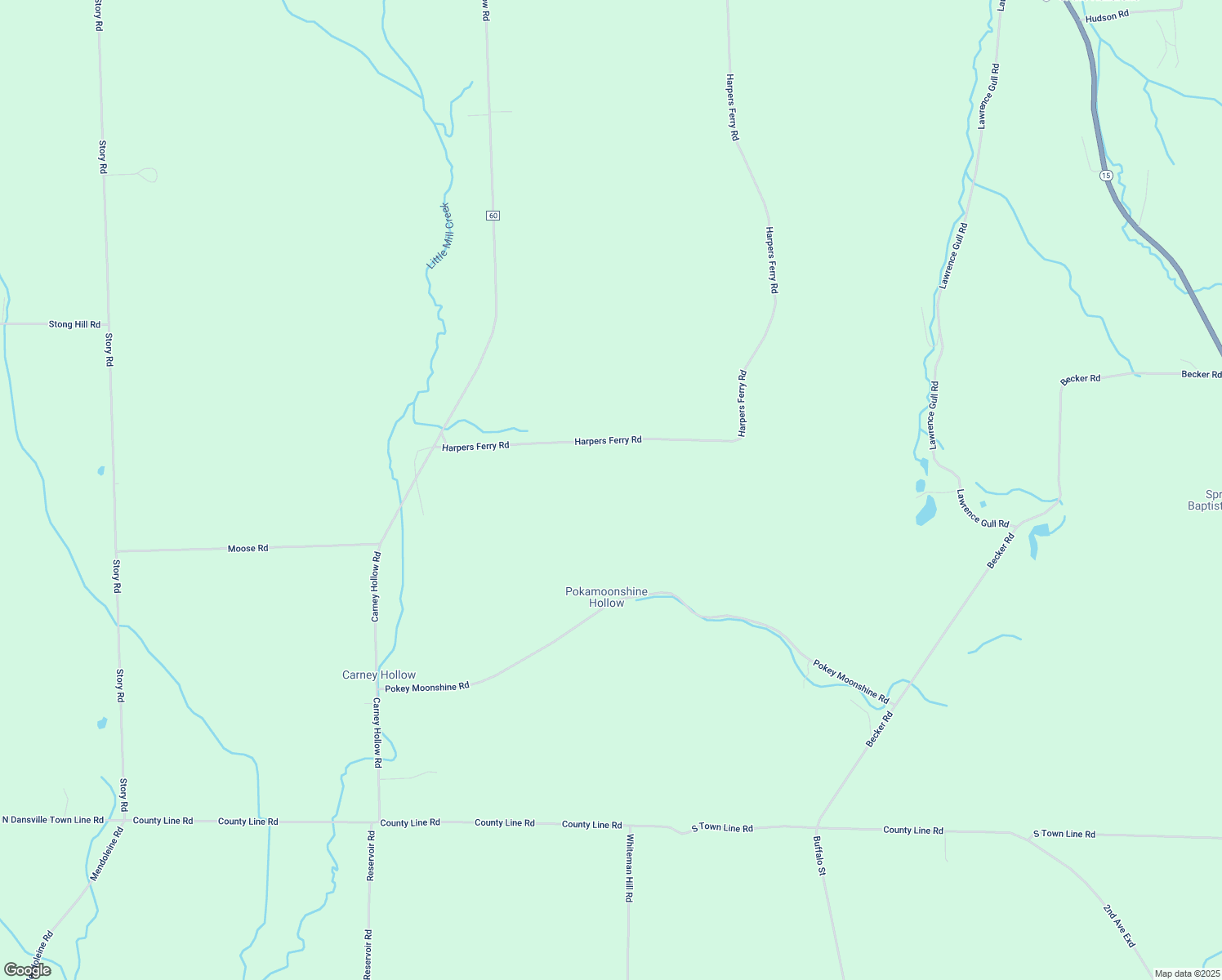 map of restaurants, bars, coffee shops, grocery stores, and more near 6999 Harpers Ferry Road in Wayland