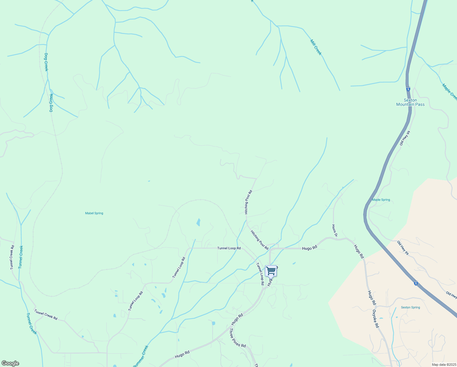 map of restaurants, bars, coffee shops, grocery stores, and more near 760 Hitching Post Road in Grants Pass