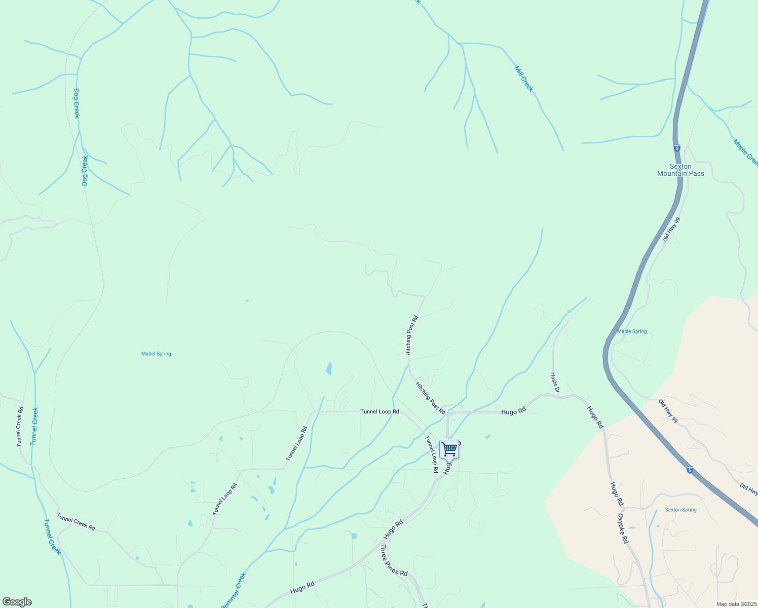 map of restaurants, bars, coffee shops, grocery stores, and more near 760 Hitching Post Road in Grants Pass