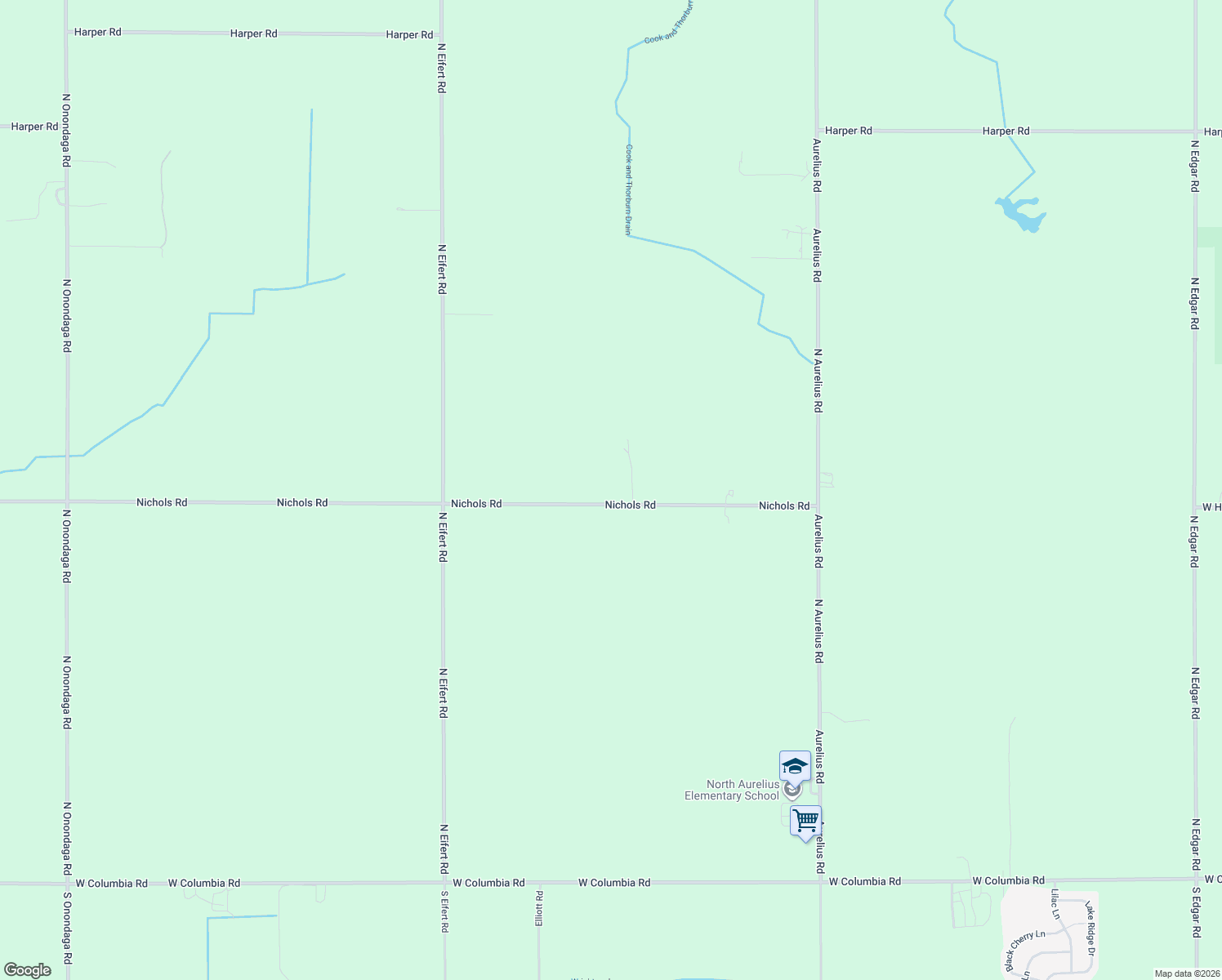 map of restaurants, bars, coffee shops, grocery stores, and more near 4788 Nichols Road in Mason