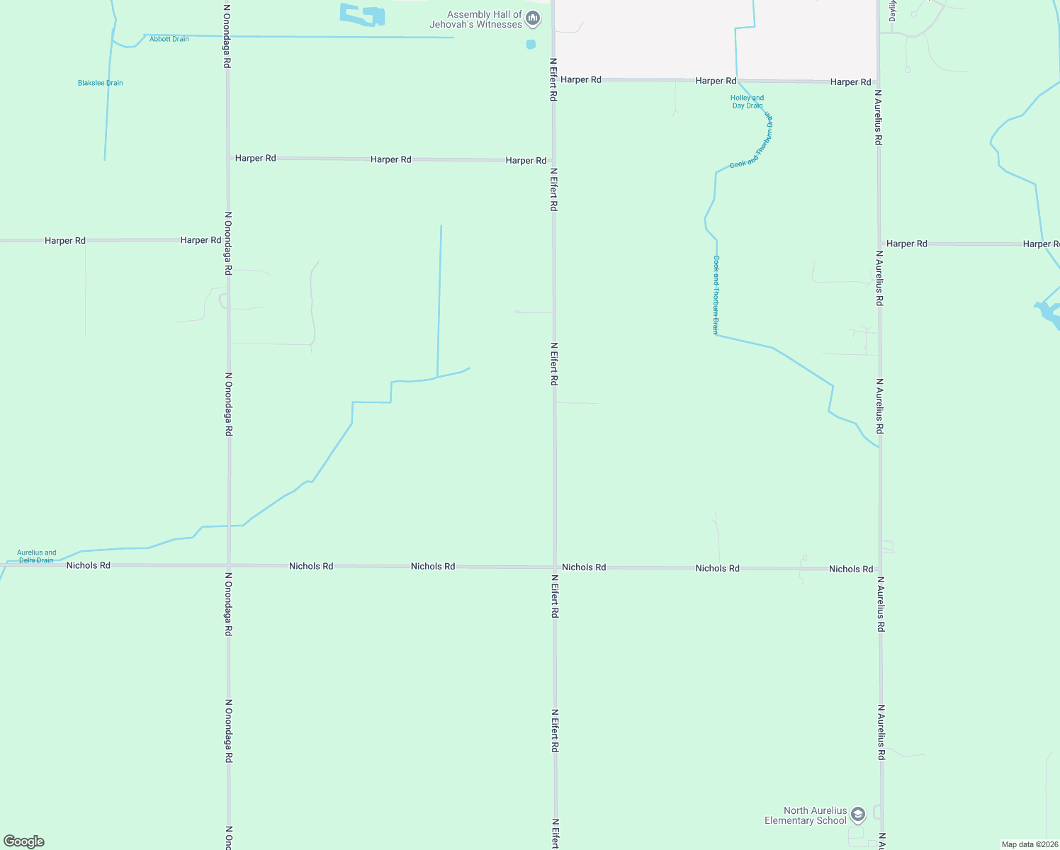 map of restaurants, bars, coffee shops, grocery stores, and more near 713 N Eifert Rd in Mason