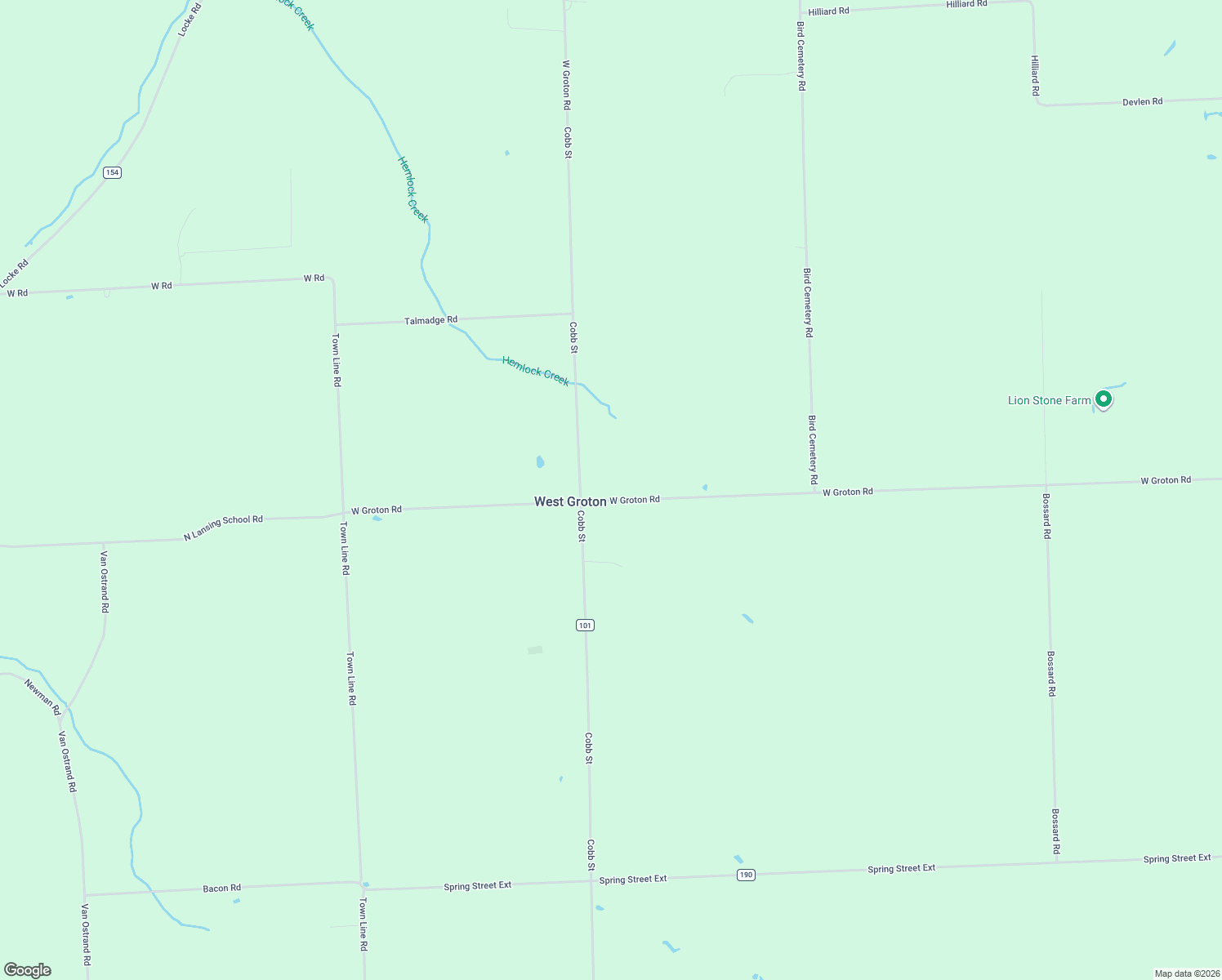 map of restaurants, bars, coffee shops, grocery stores, and more near 722 W Groton Rd in Groton
