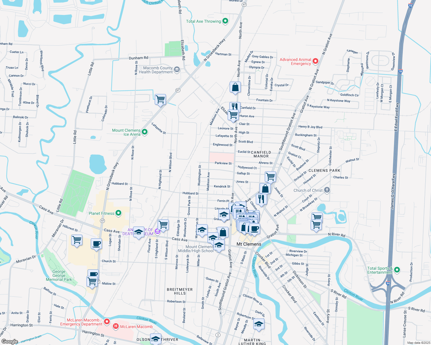 157 Gallup Street, Mount Clemens MI Walk Score