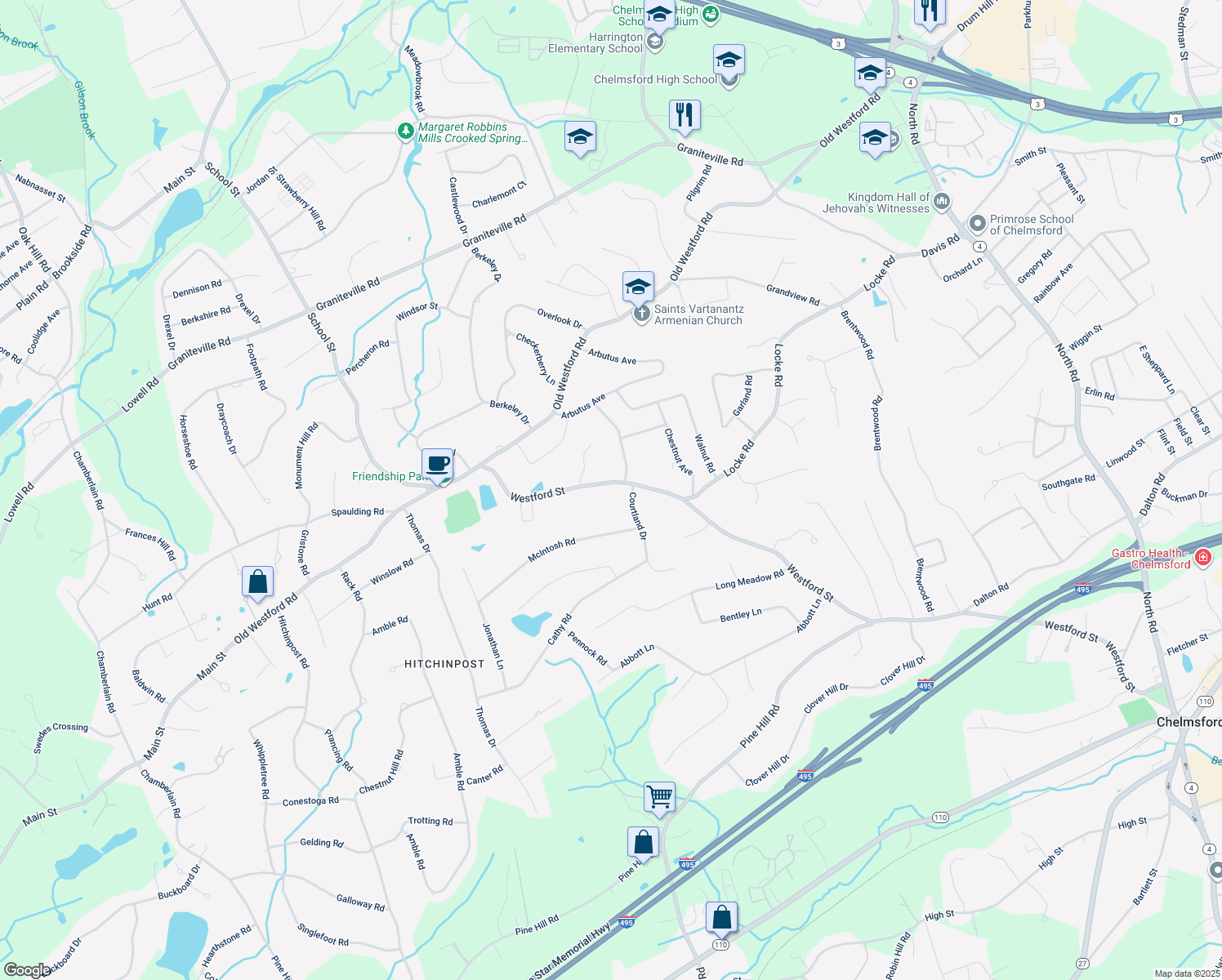 202 Westford Street, Chelmsford MA Walk Score
