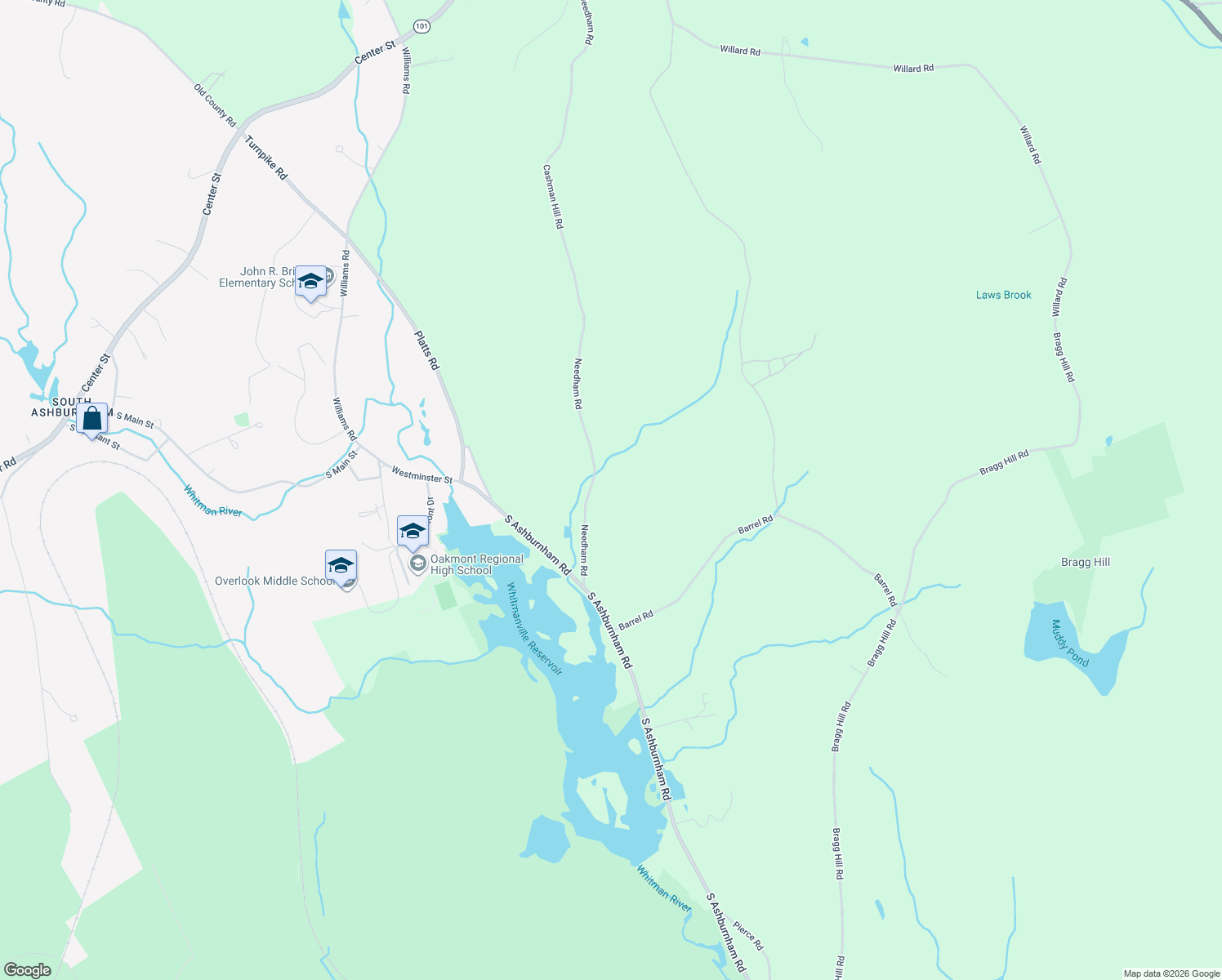 map of restaurants, bars, coffee shops, grocery stores, and more near 35 Needham Road in Westminster
