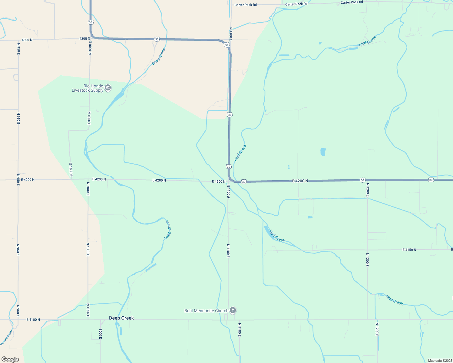 map of restaurants, bars, coffee shops, grocery stores, and more near 19795 U.S. 30 in Buhl
