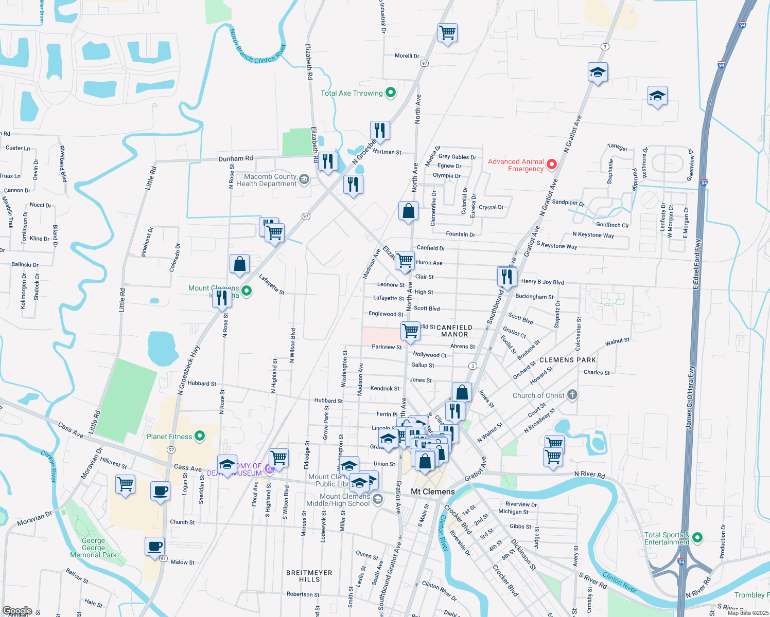36 Englewood Street, Mount Clemens MI Walk Score