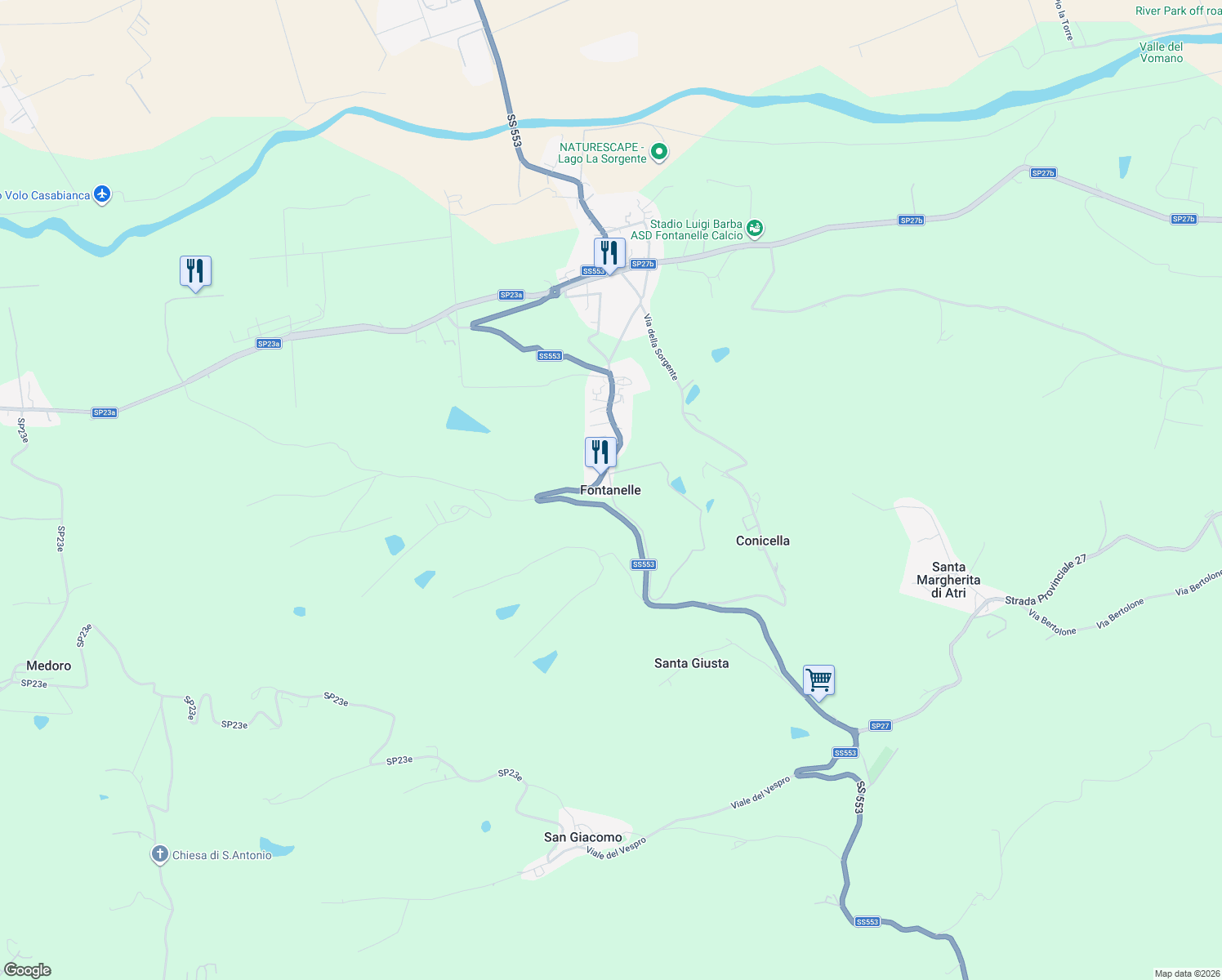 map of restaurants, bars, coffee shops, grocery stores, and more near in Fontanelle