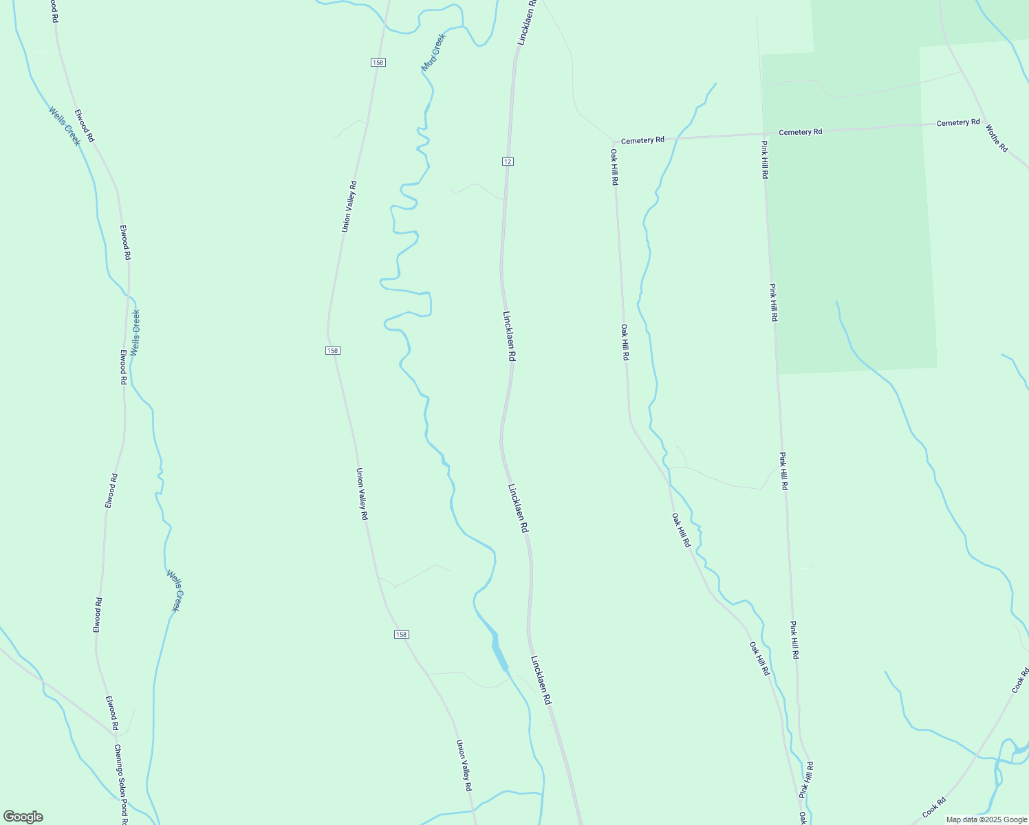 map of restaurants, bars, coffee shops, grocery stores, and more near Lincklaen Road in Chenango