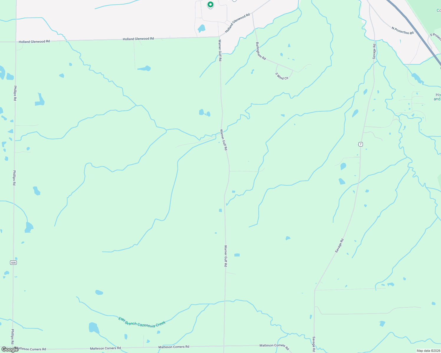 map of restaurants, bars, coffee shops, grocery stores, and more near 9752 Warner Gulf Road in Holland