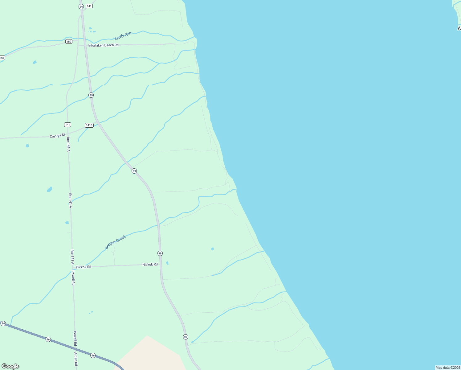 map of restaurants, bars, coffee shops, grocery stores, and more near 8451 Bergen Beach Road in Ovid