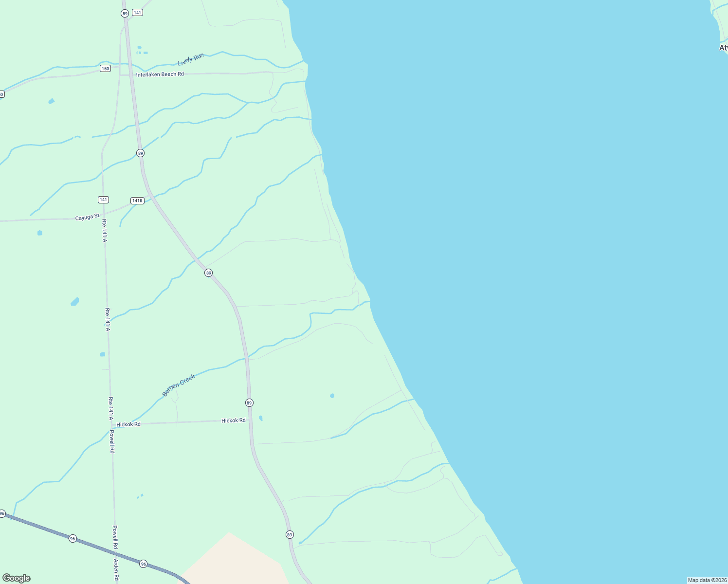 map of restaurants, bars, coffee shops, grocery stores, and more near 8451 Bergen Beach Road in Ovid