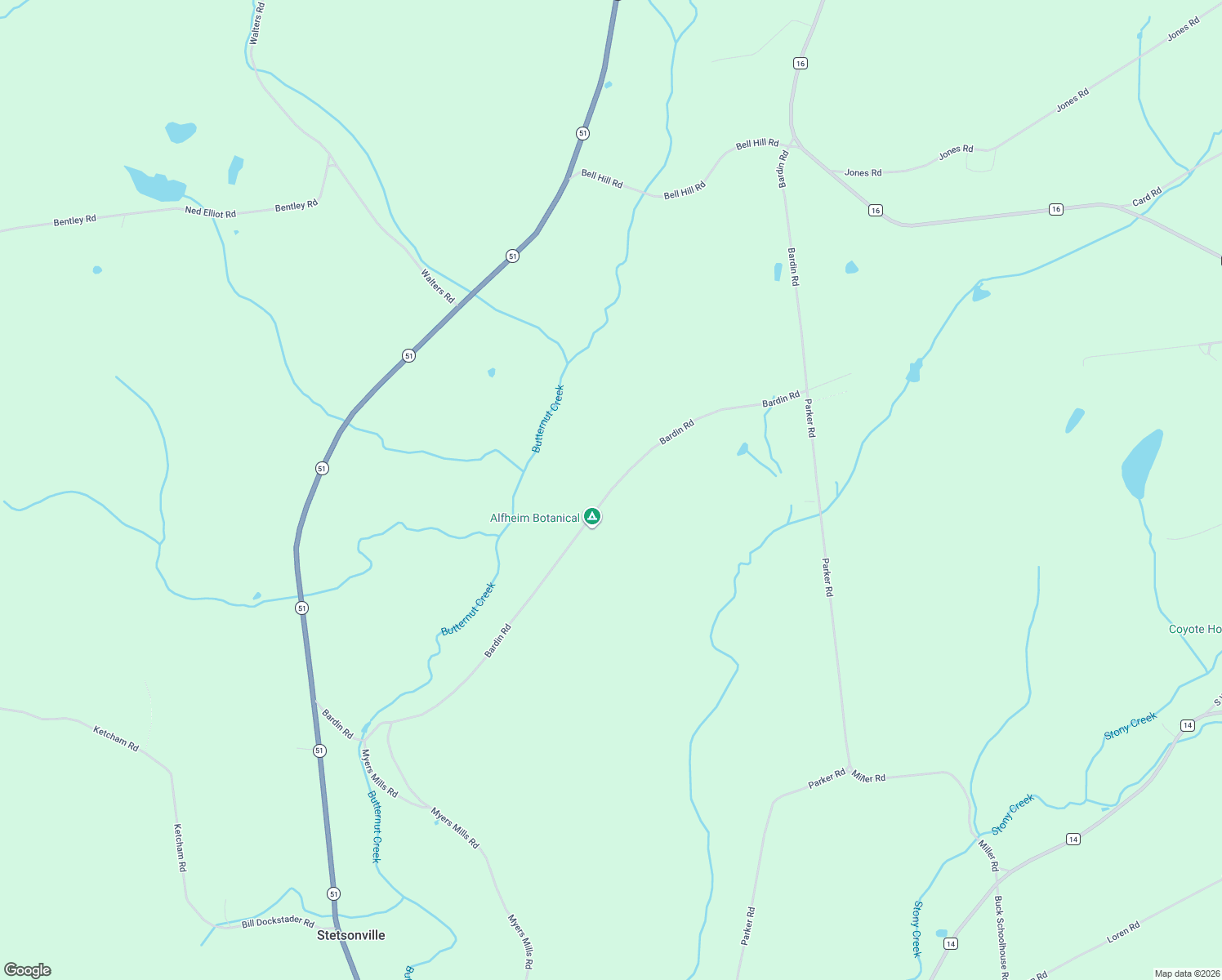 map of restaurants, bars, coffee shops, grocery stores, and more near Bardin Rd in Otsego