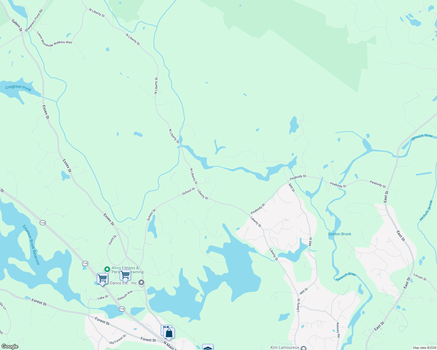 map of restaurants, bars, coffee shops, grocery stores, and more near 7 Linda Ann Way in Middleton