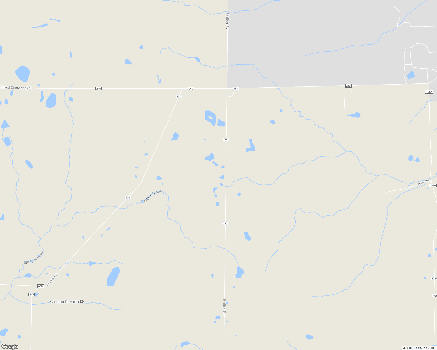 map of restaurants, bars, coffee shops, grocery stores, and more near 9546 Phillips Road in Holland