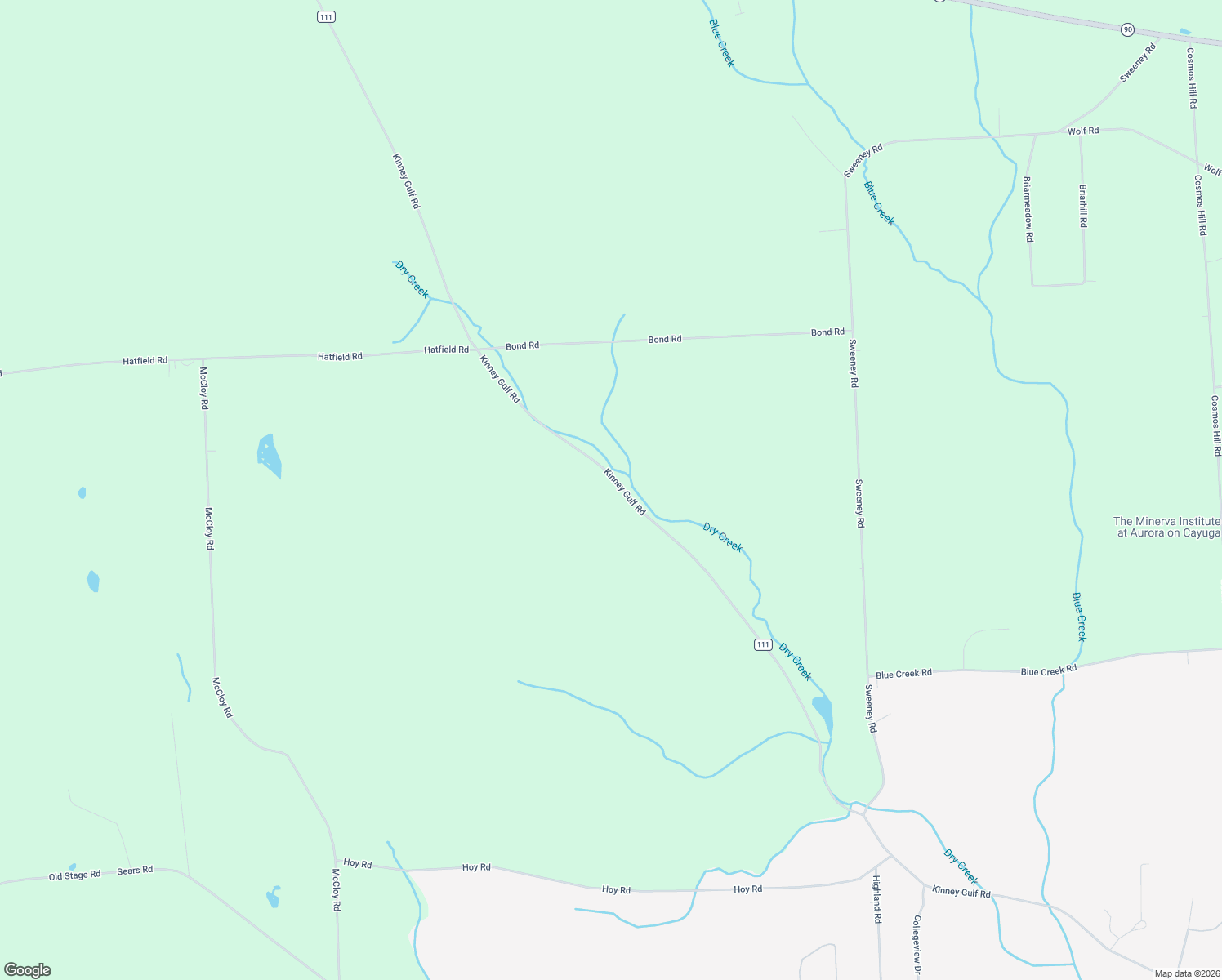 map of restaurants, bars, coffee shops, grocery stores, and more near 4384-4452 County Road 111 in Cortland