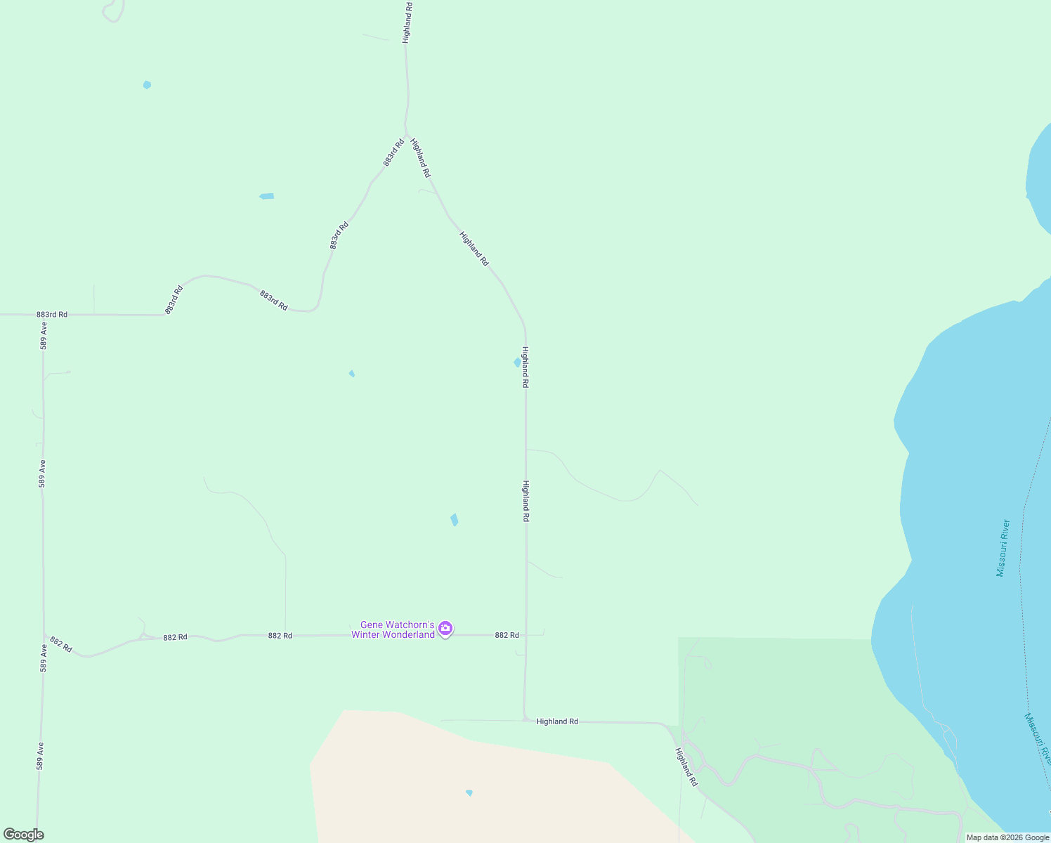 map of restaurants, bars, coffee shops, grocery stores, and more near Highland Road in Ponca