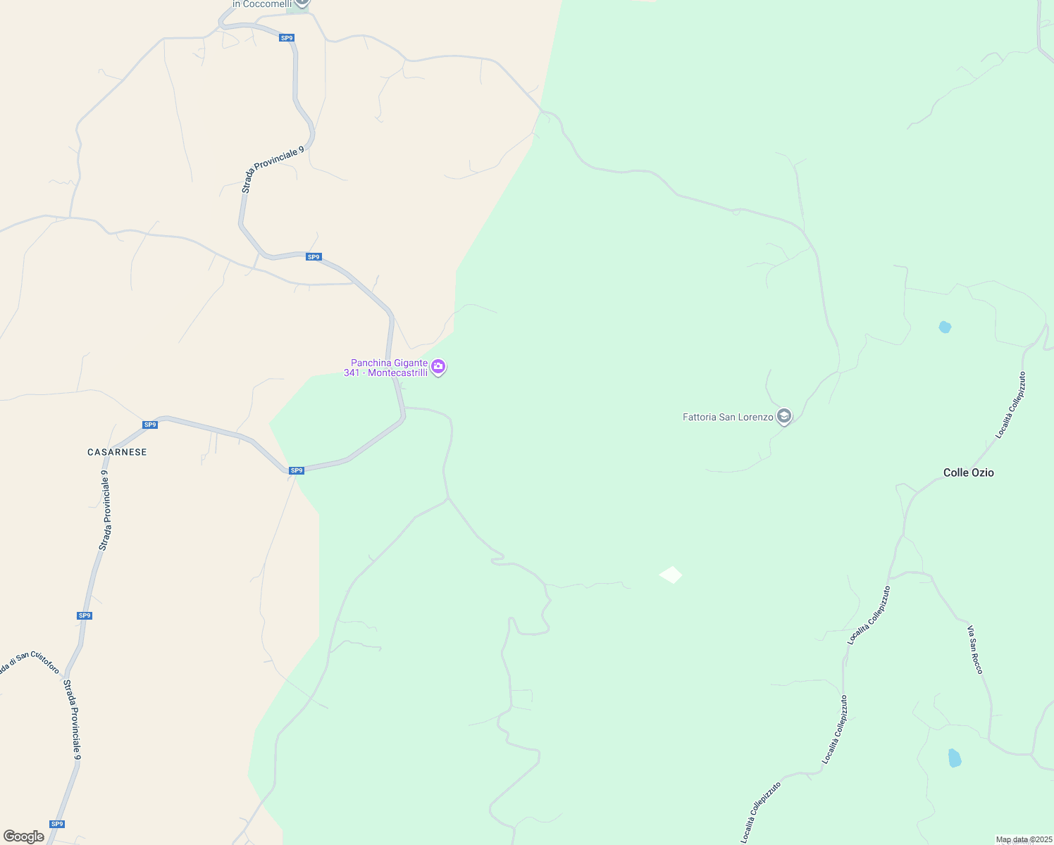 map of restaurants, bars, coffee shops, grocery stores, and more near in Province of Terni