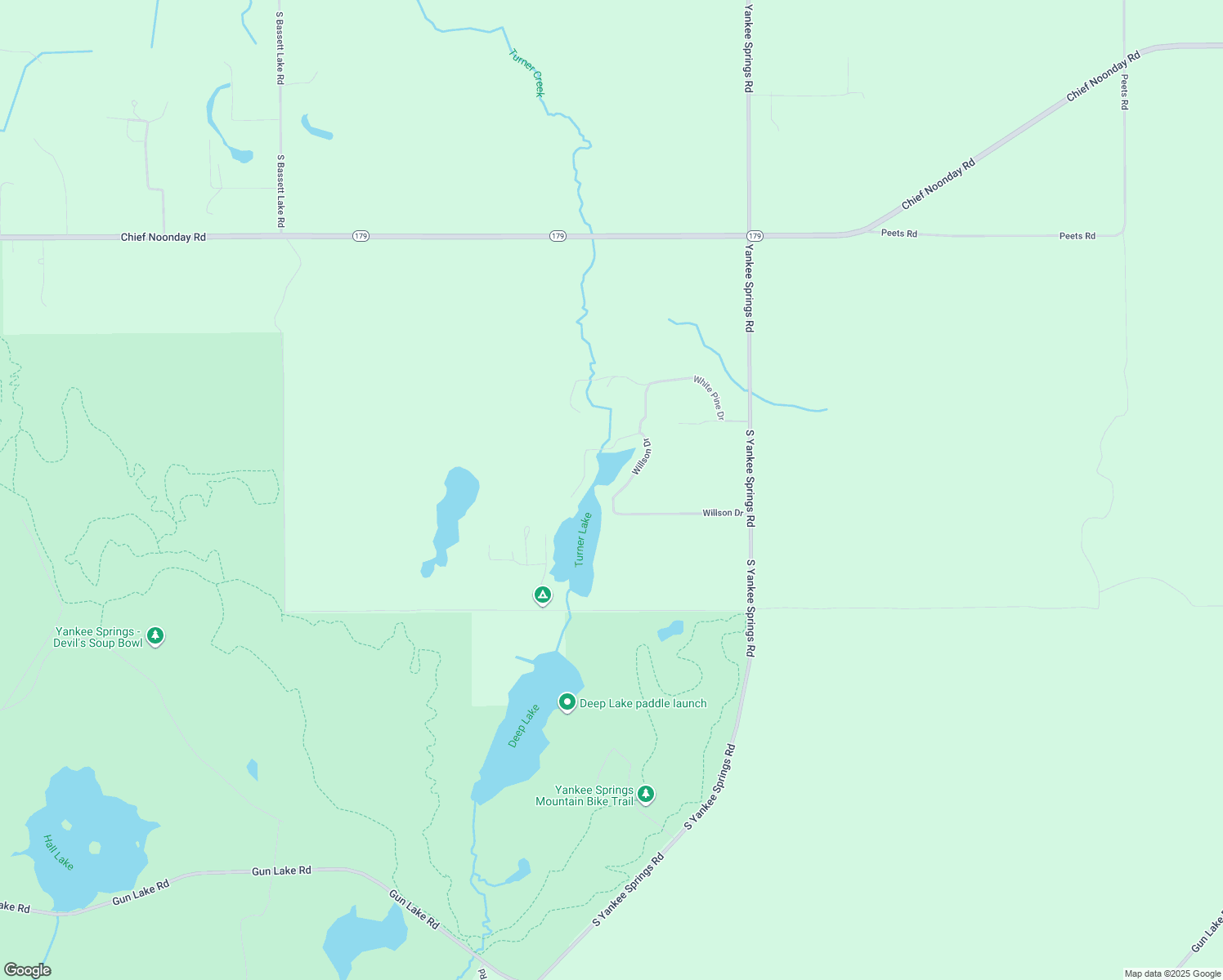 map of restaurants, bars, coffee shops, grocery stores, and more near 8281 Willson Drive in Middleville