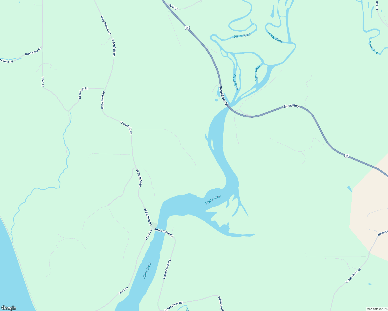 map of restaurants, bars, coffee shops, grocery stores, and more near 4590 Marsha Lane in Potosi